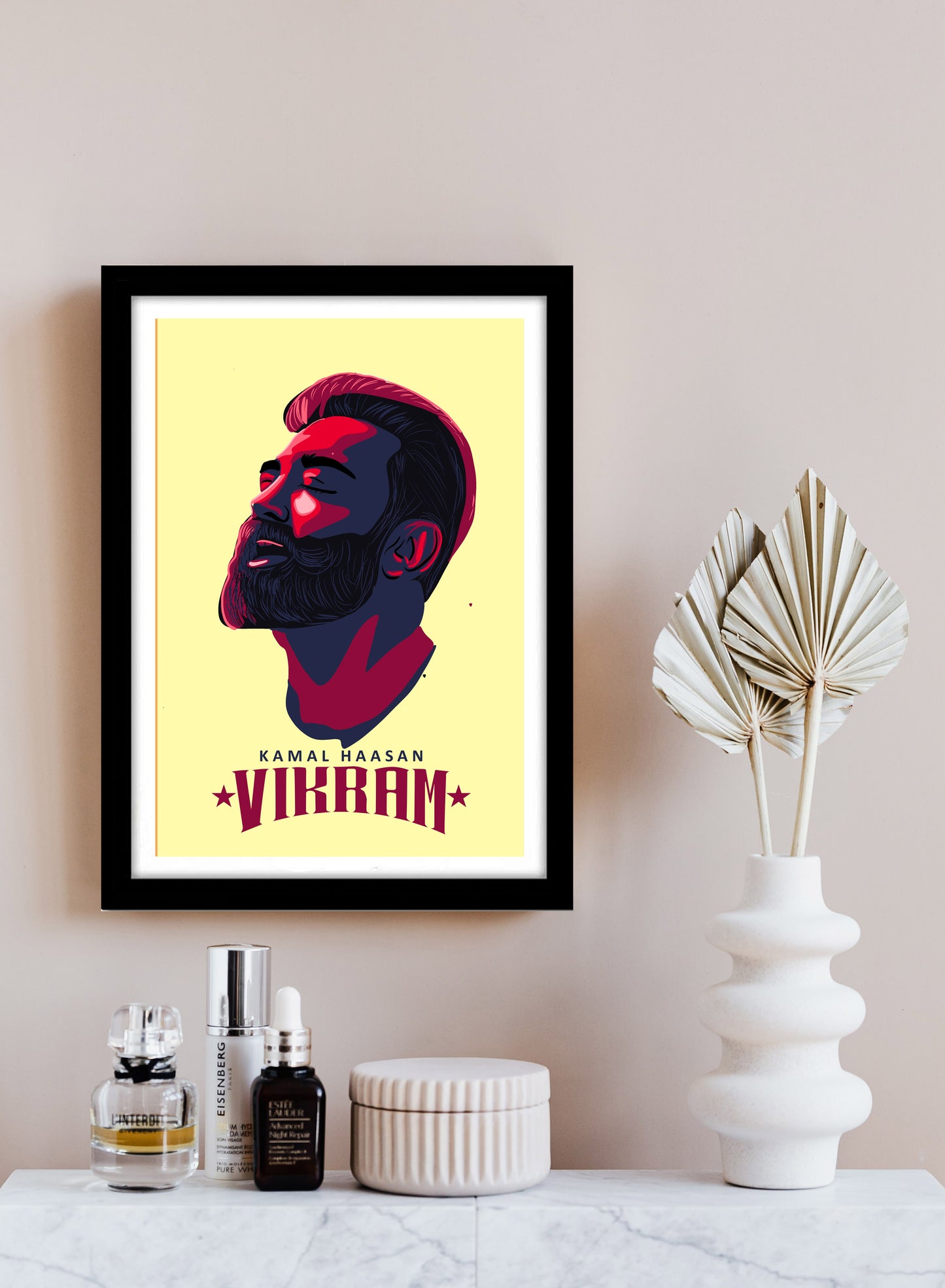 vikram Movie kamal haasan Artwork Bollywood | Poster | Frame | Canvas