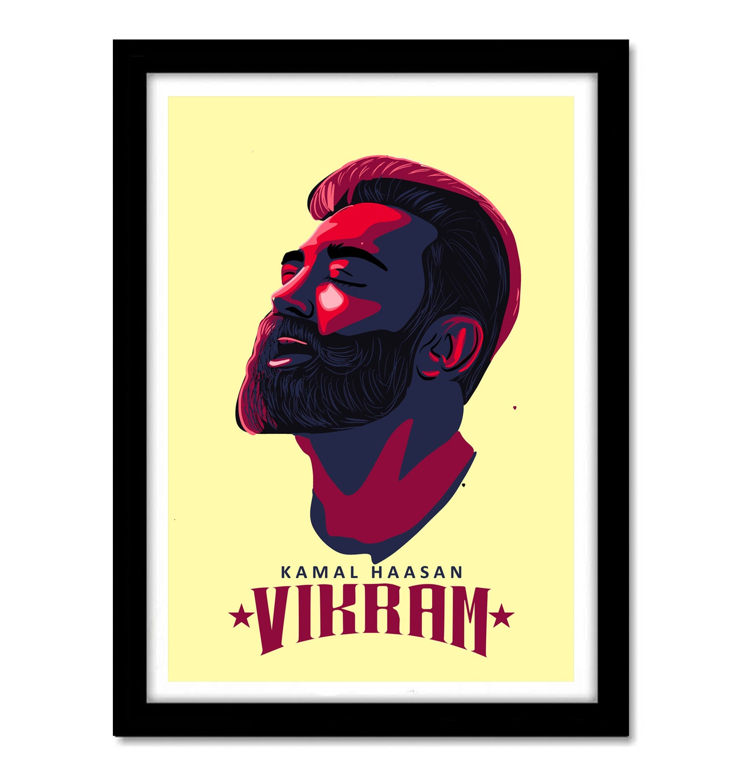 vikram Movie kamal haasan Artwork Bollywood | Poster | Frame | Canvas