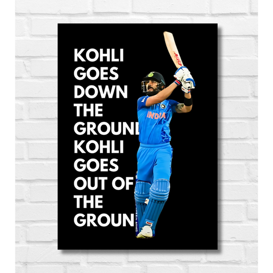 Cricketer Virat Kohli Poster Cricket Players Motivational Poster, Player King Kohli poster For wall decor, room decoration home bedroom living room Paintings Hostel Boys Ideal For Cricket Fans Kohli Poster, Virat Kohli Poster, Virat Kohli Poster, Virat Kohli posters for wall, Kohli Posters for wall, Virat Kohli Frame, Virat Kohli Poster Framed, Virat Kohli Motivational wall frames, Kohli Frame, Virat Kohli Photo frame for wall, virat kohli frame for wall, Virat Kohli Poster framed, Virat Kohli Poster