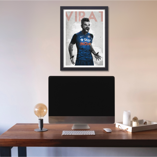 Cricketer Virat Kohli Poster Cricket Players Motivational Poster, Player King Kohli poster For wall decor, room decoration home bedroom living room Paintings Hostel Boys Ideal For Cricket Fans Kohli Poster, Virat Kohli Poster, Virat Kohli Poster, Virat Kohli posters for wall, Kohli Posters for wall, Virat Kohli Frame, Virat Kohli Poster Framed, Virat Kohli Motivational wall frames, Kohli Frame, Virat Kohli Photo frame for wall, virat kohli frame for wall, Virat Kohli Poster framed, Virat Kohli Posters