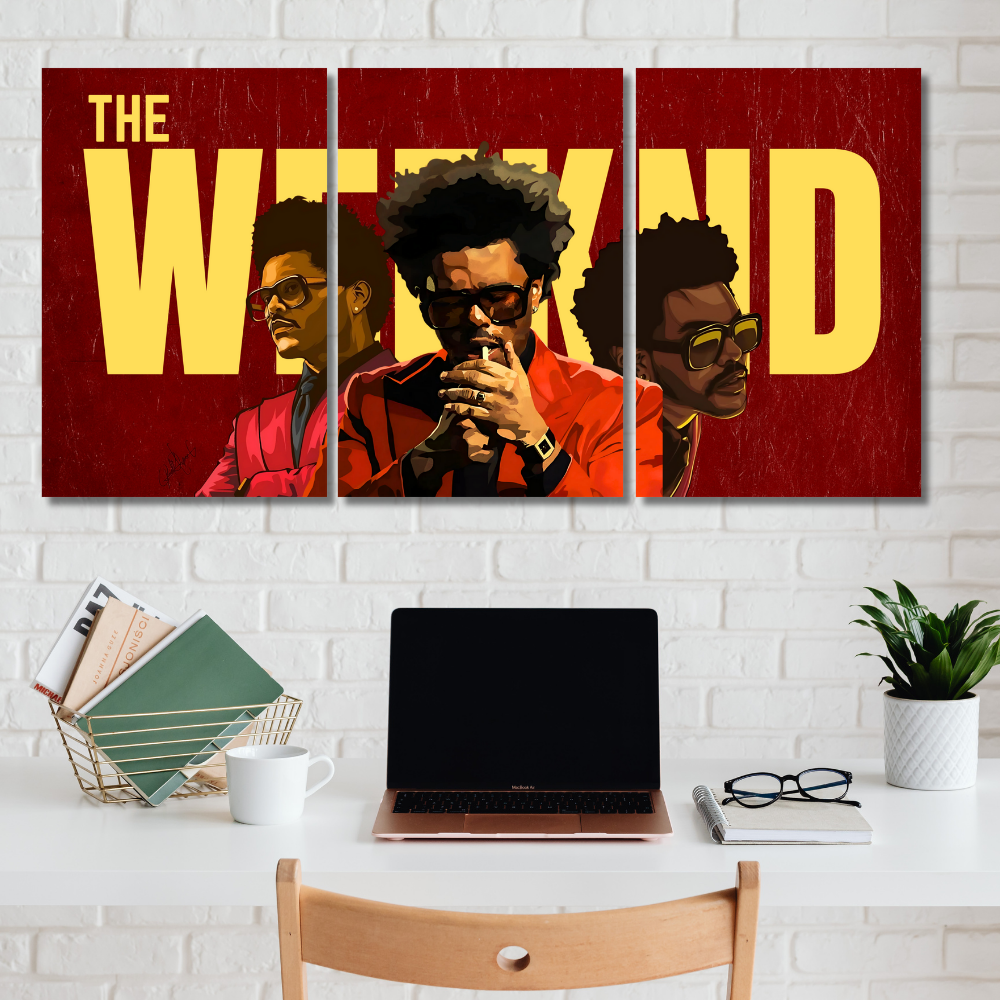 The Weeknd Split Posters Set Of 3 For your Desk wall
