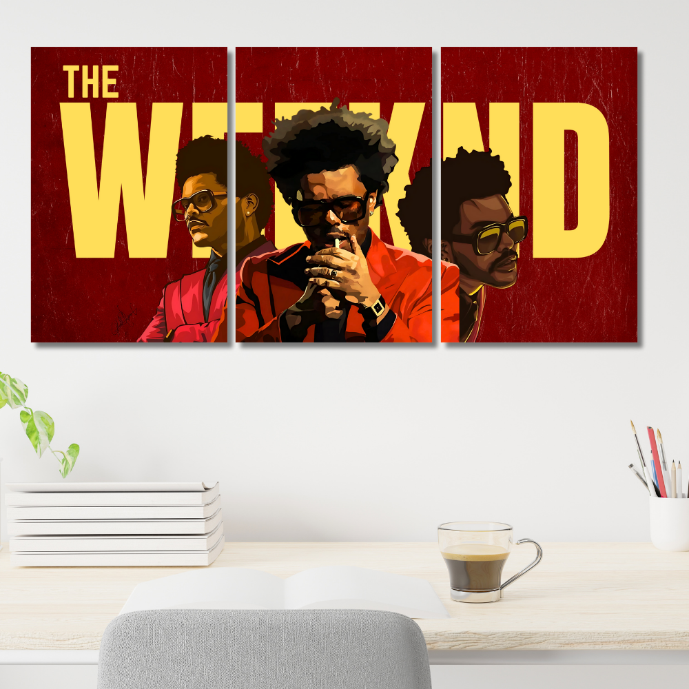 The Weeknd Split Posters Set Of 3 For your Desk wall