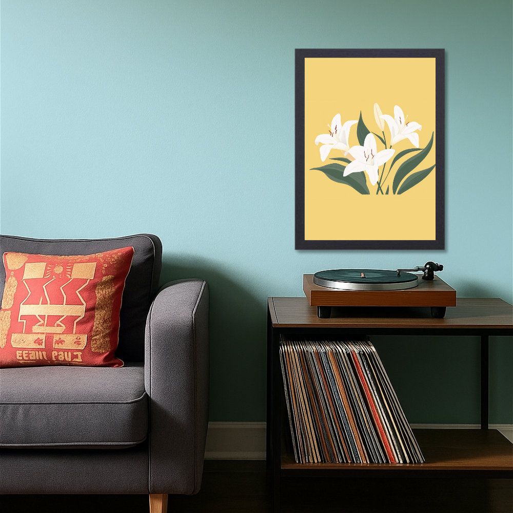 Flowers Frames for wall decoration, Floral Paintings Photo Frames, boho wall frame aesthetic, framed Poster, Flower Photo Frames for Living room, wall decor, room decor, office, Stairs