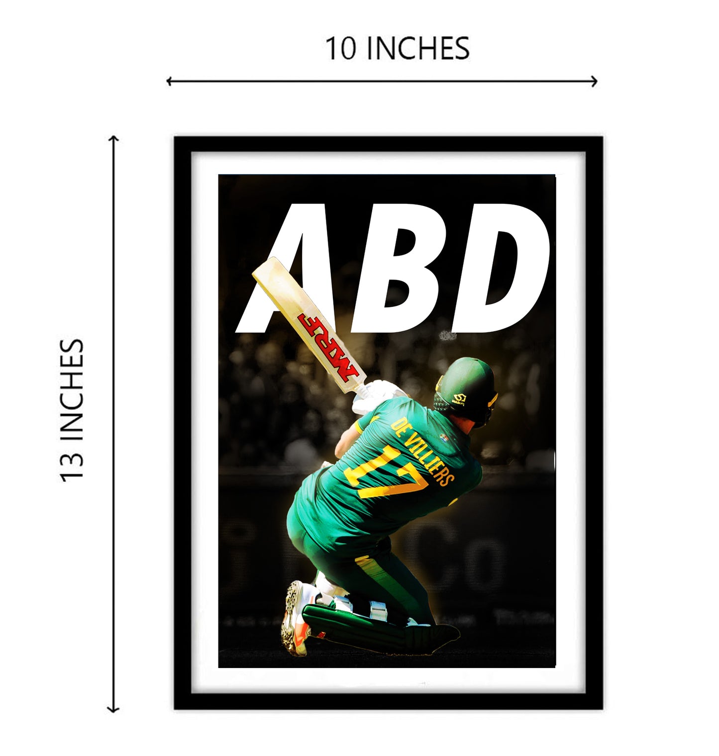 AB De Villiers Artwork Cricket | Poster | Frame | Canvas