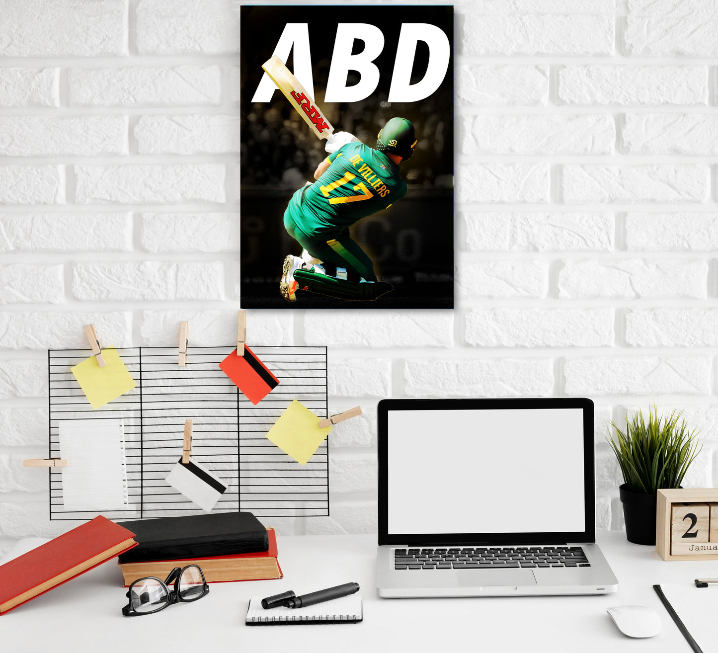 AB De Villiers Artwork Cricket | Poster | Frame | Canvas