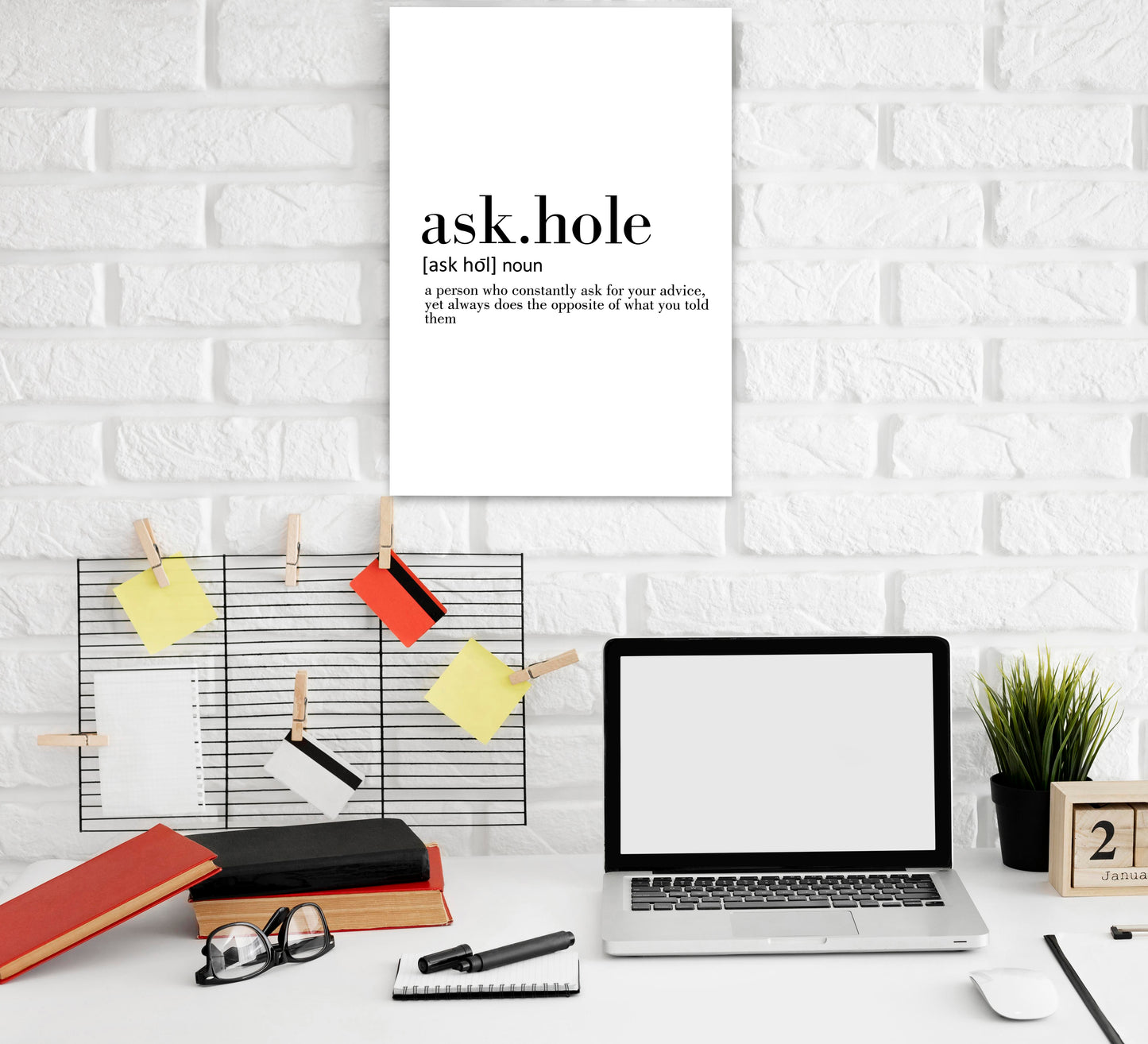 Ask. Hole Funny Dictionary Art work
