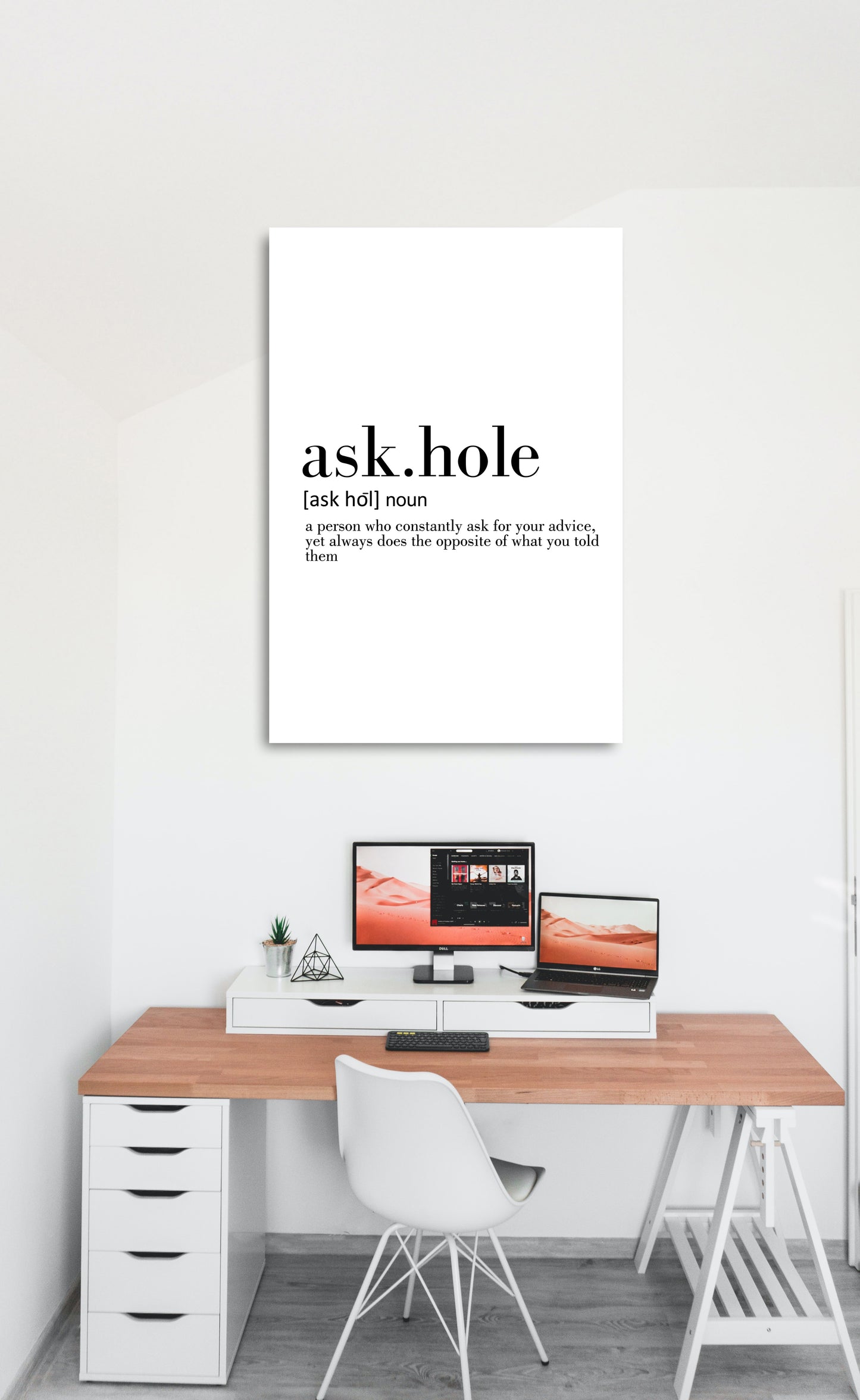 Ask. Hole Funny Dictionary Art work