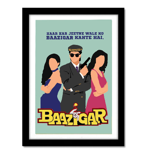 Baazigar Movie Poster Frame Shahrukh Khan Bollywood Movies Framed Posters Movies Dialogues Quotes Artwork Canvas Painting Photo Frames For Wall Decor Restraunt Cafe Bedroom Living Room Decoration Home Office, Baazigar movie poster, Baazigar movie poster hd, Baazigar film poster, Baazigar poster, Baazigar movie poster framed, Baazigar poster framed, baazigar poster frame, baazigar frame, baazigar frame poster design, baazigar frame posters design, baazigar frame poster hd, bollywood movie poster design