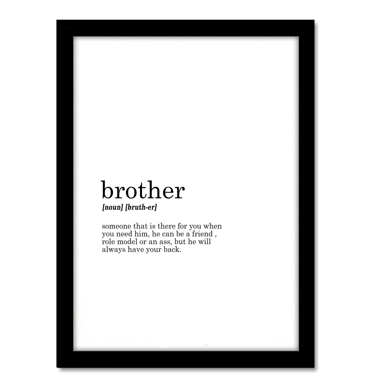 Brother Funny Dictionary Art work