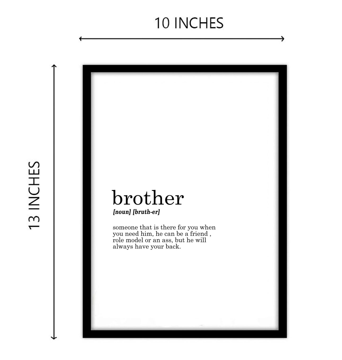 Brother Funny Dictionary Art work