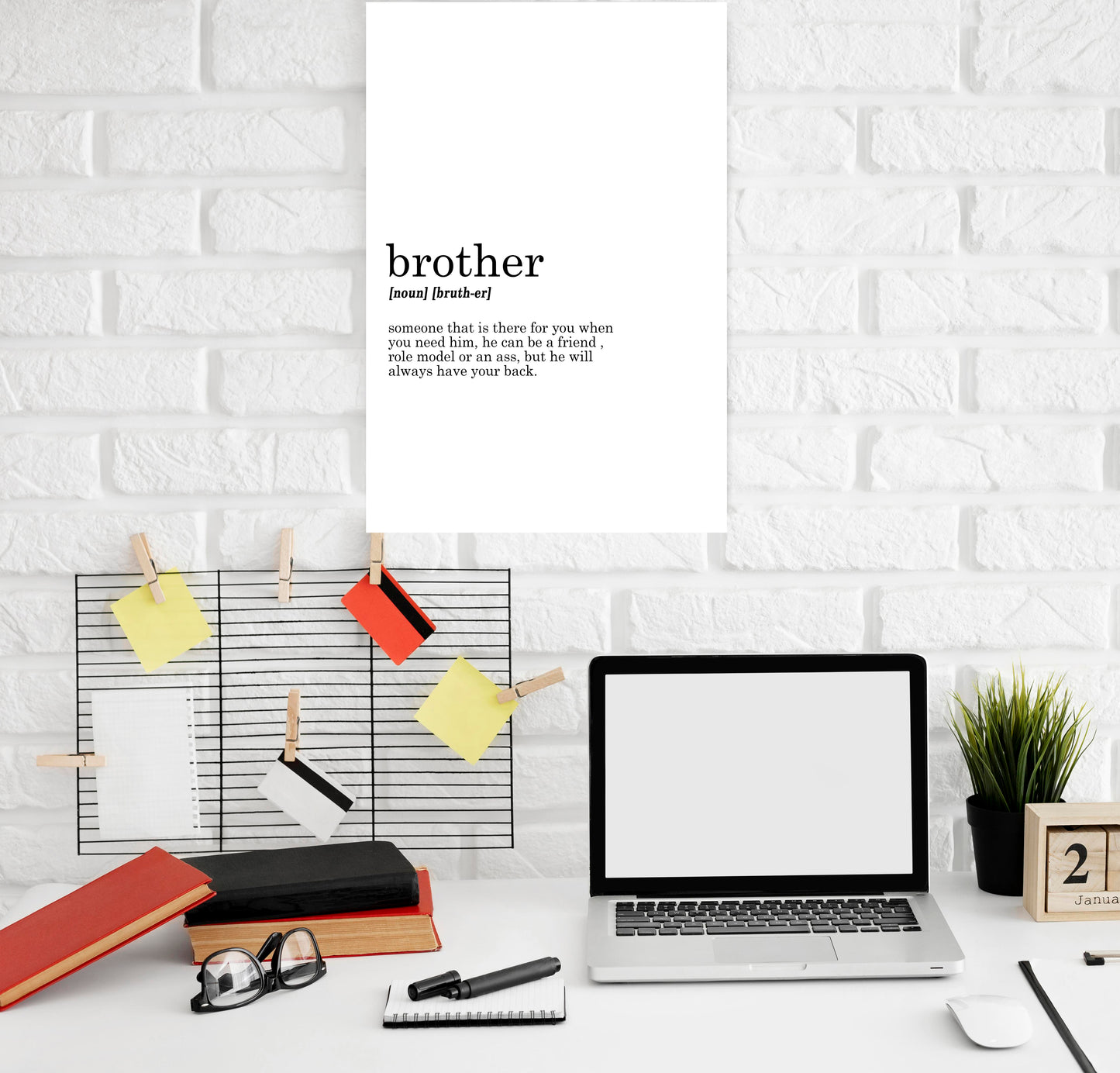 Brother Funny Dictionary Art work