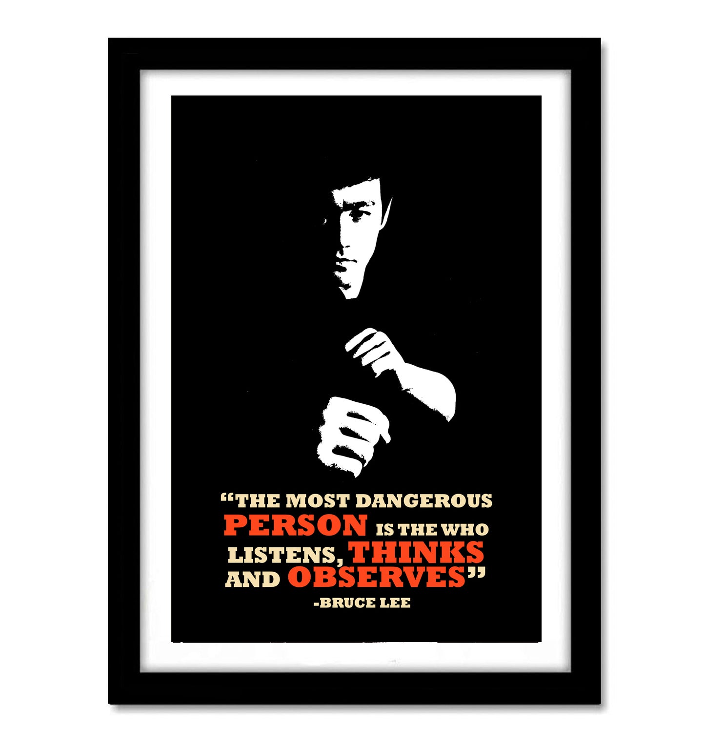 Bruce Lee Motivational Art work