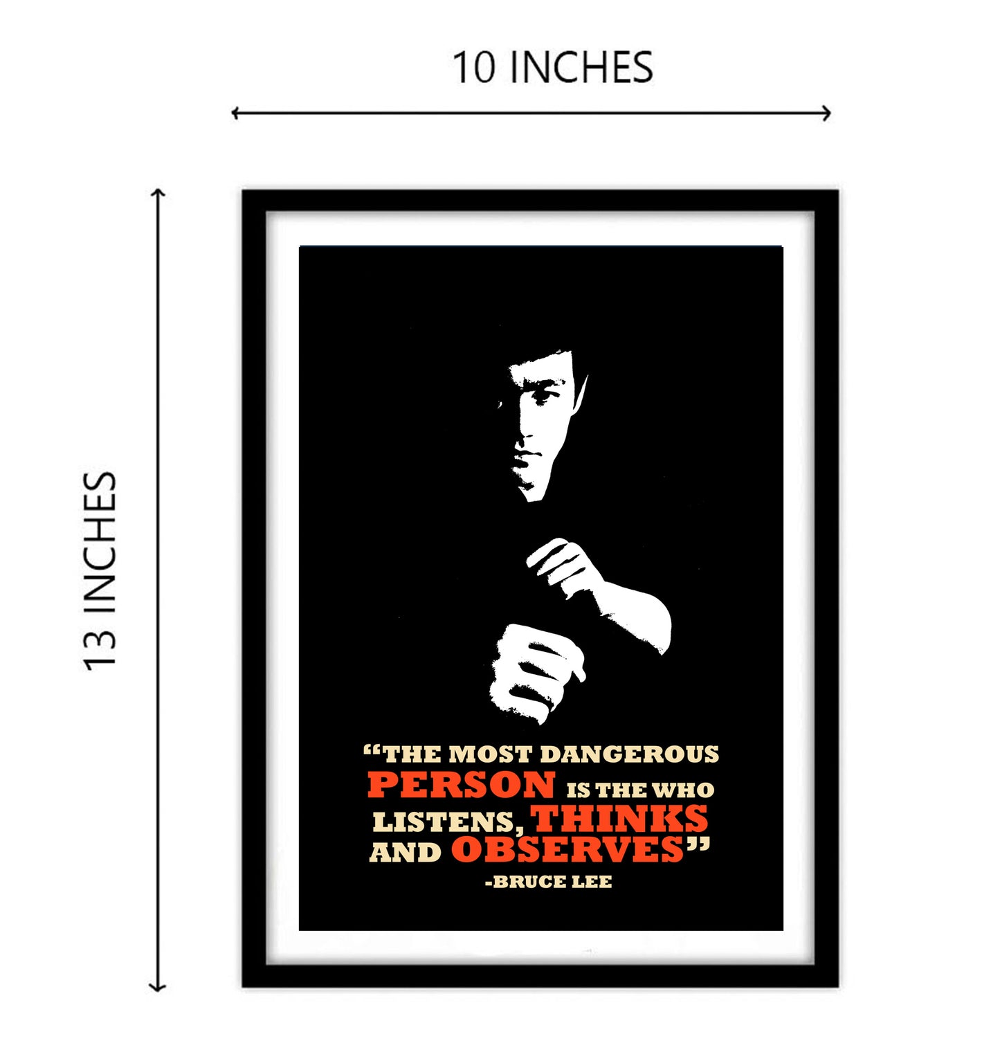 Bruce Lee Motivational Art work