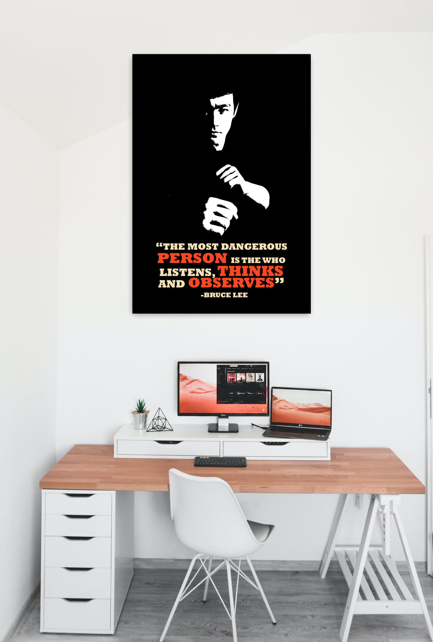 Bruce Lee Motivational Art work