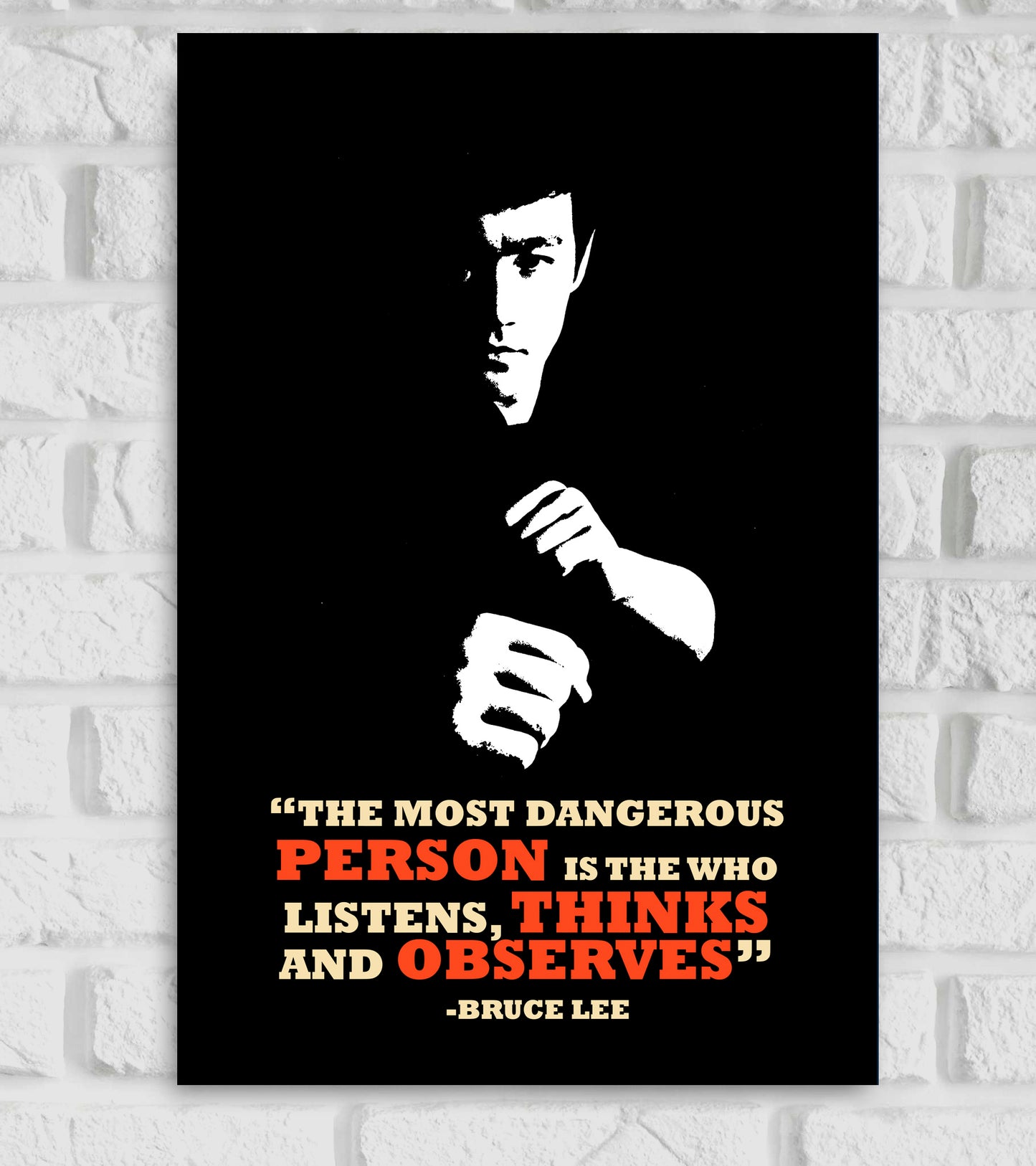 Bruce Lee Motivational Art work