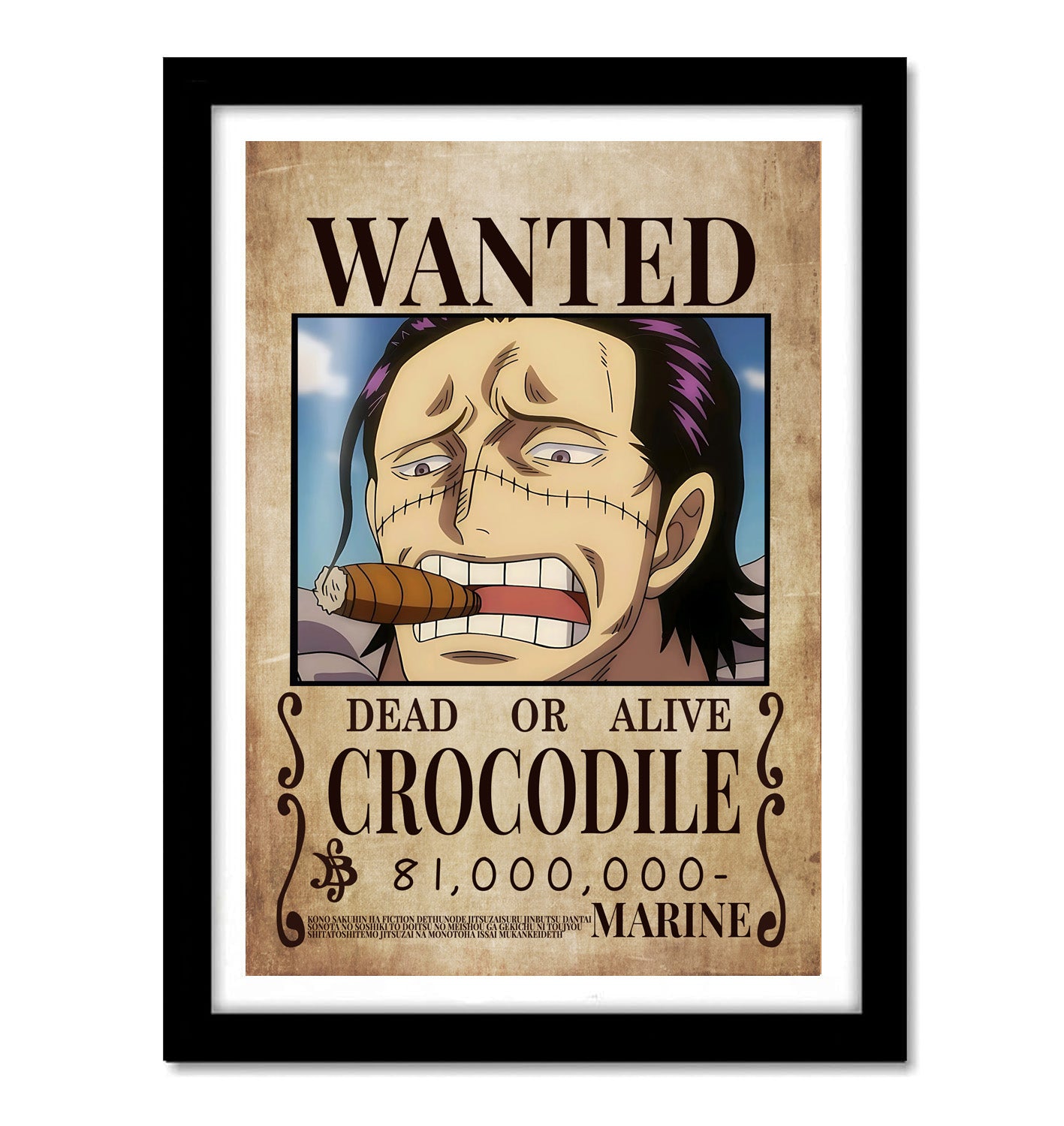 One Piece Crocodile Art work