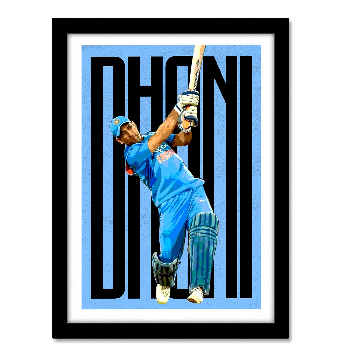 Dhoni Artwork Cricket | Poster | Frame | Canvas