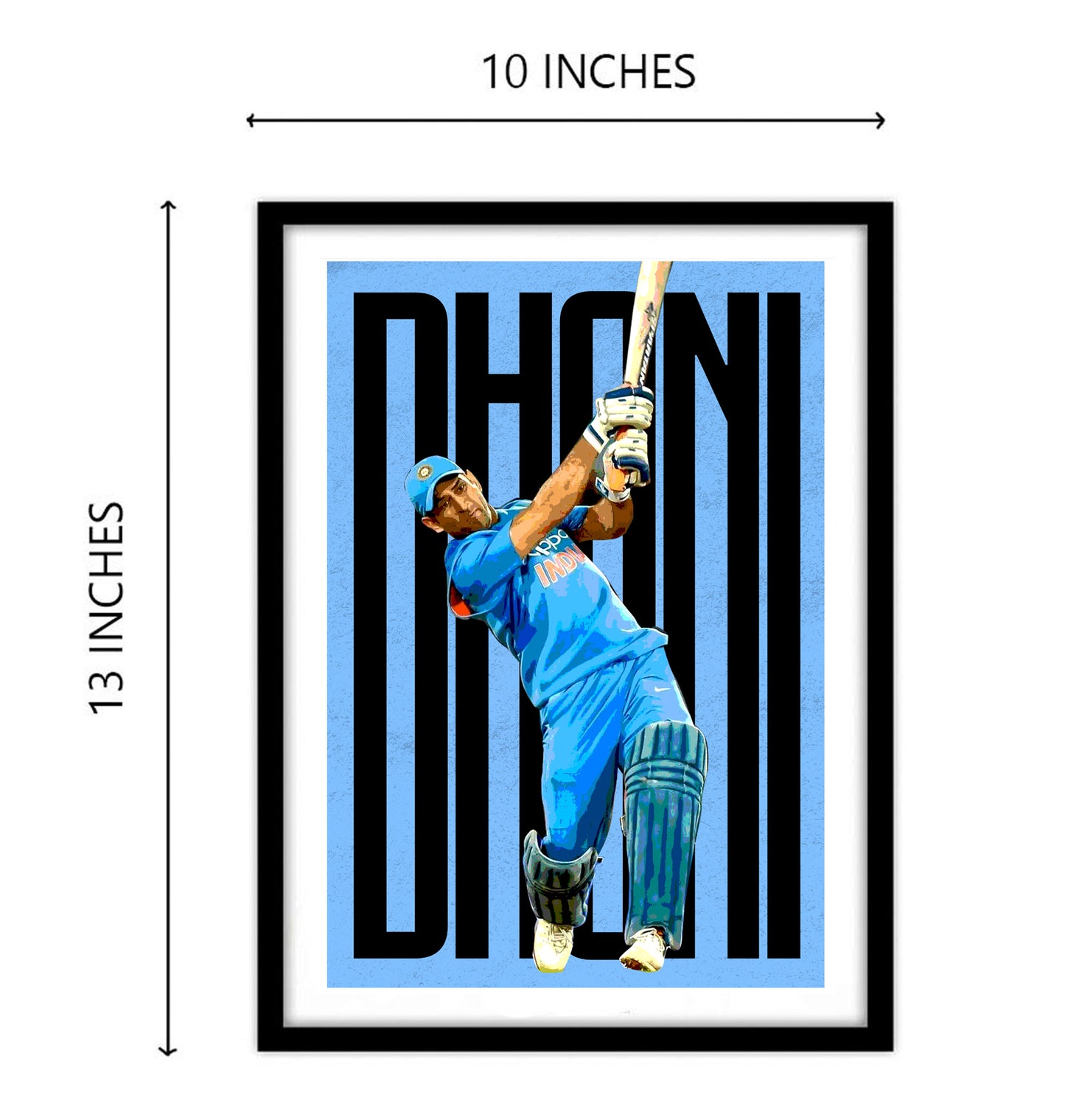 Dhoni Artwork Cricket | Poster | Frame | Canvas
