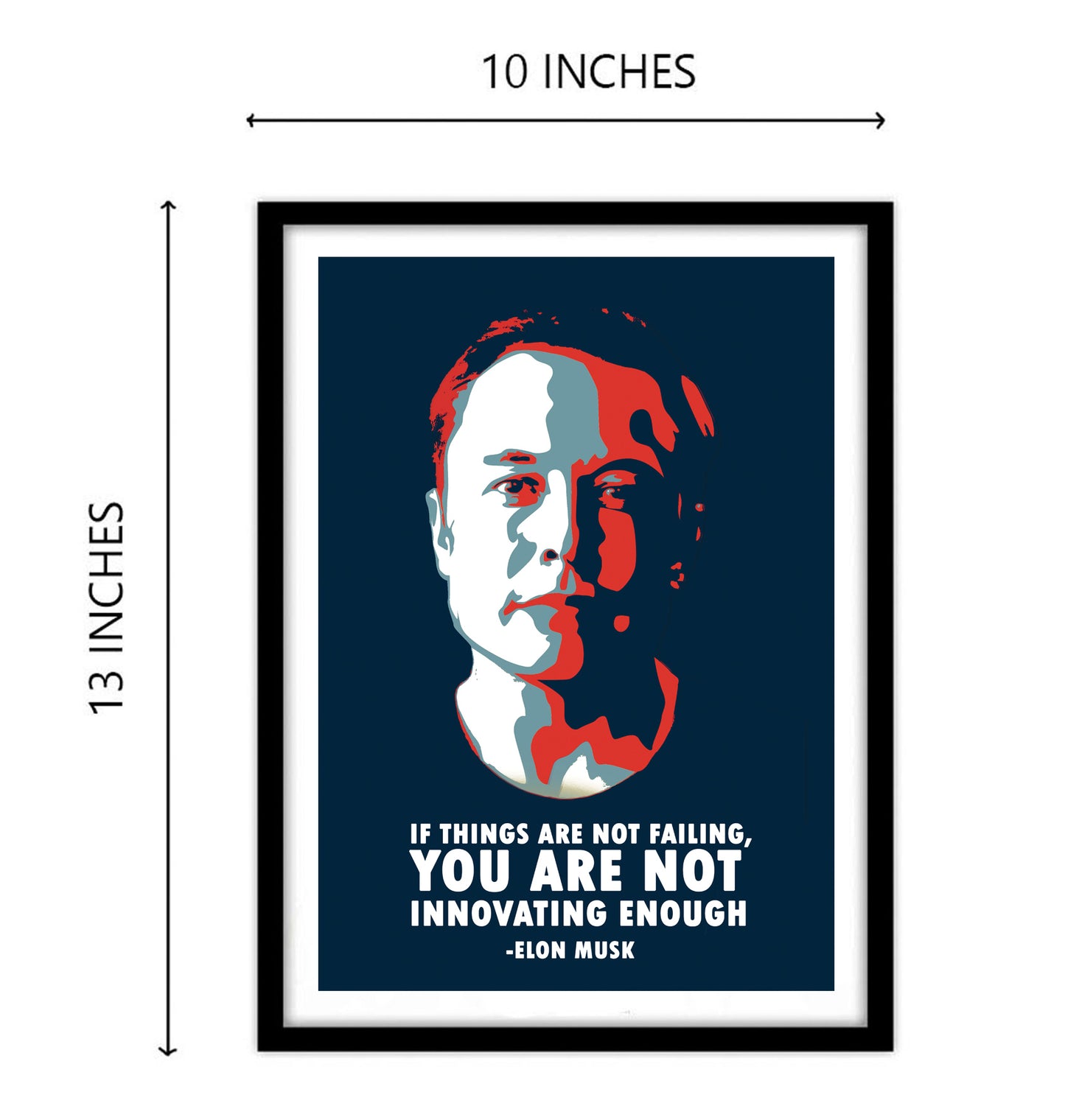 Elon Musk Motivational Art work
