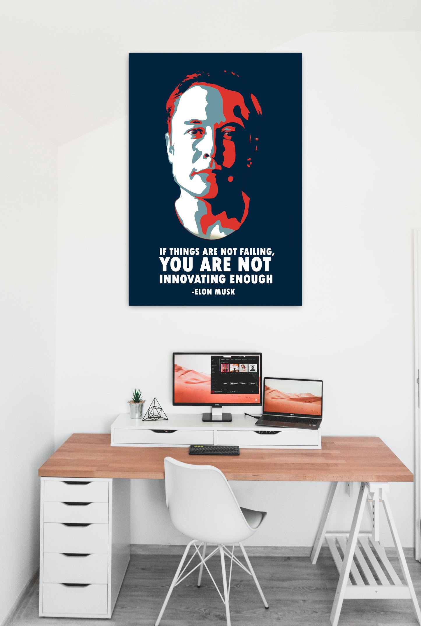 Elon Musk Motivational Art work