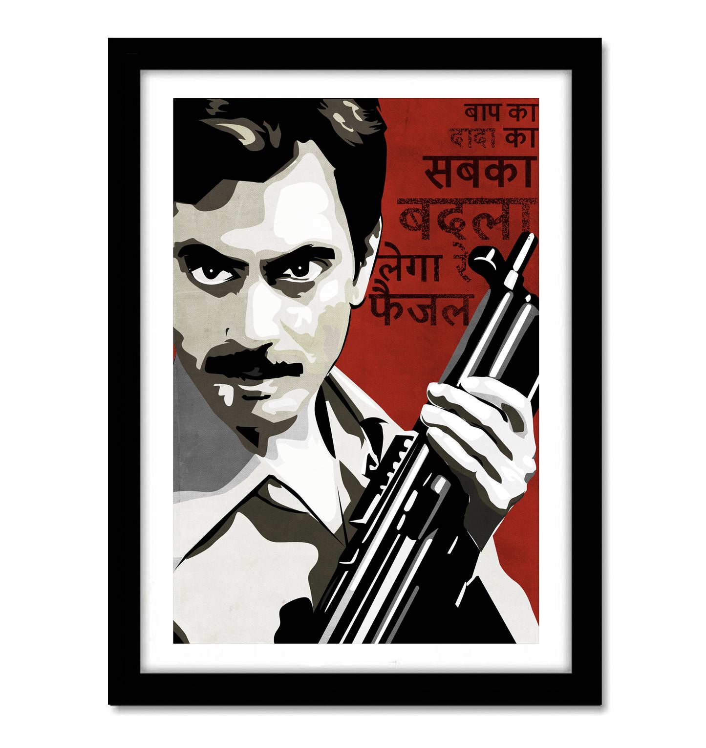 Faisal Khan Gangs Of Wasseypur Artwork Bollywood | Poster | Frame | Canvas