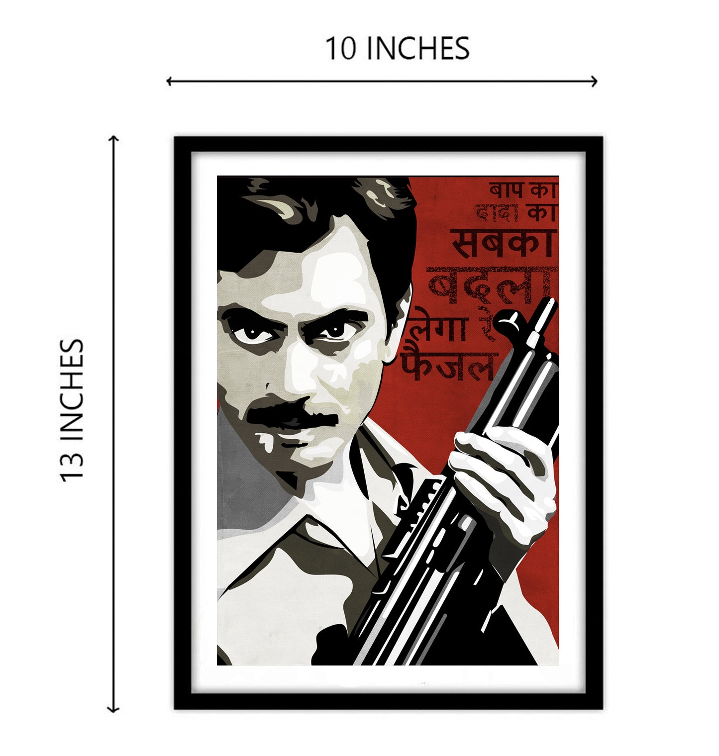 Faisal Khan Gangs Of Wasseypur Artwork Bollywood | Poster | Frame | Canvas