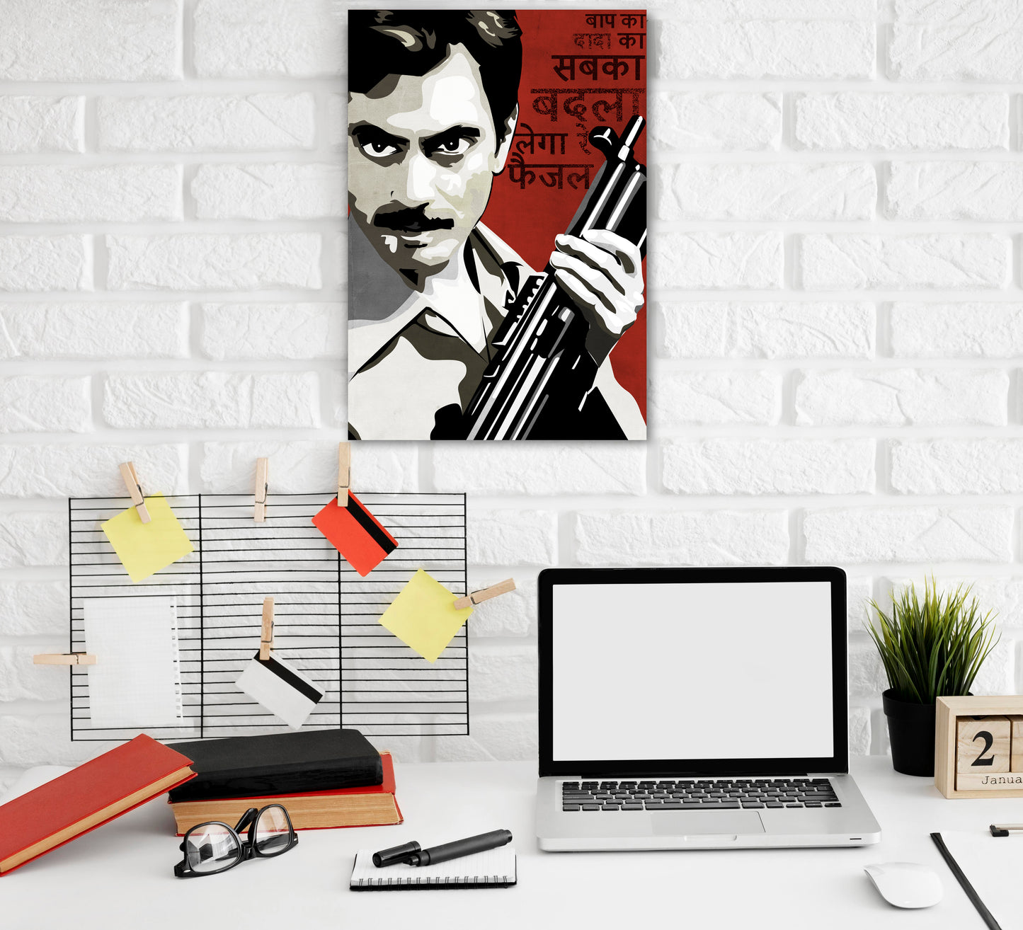 Faisal Khan Gangs Of Wasseypur Artwork Bollywood | Poster | Frame | Canvas