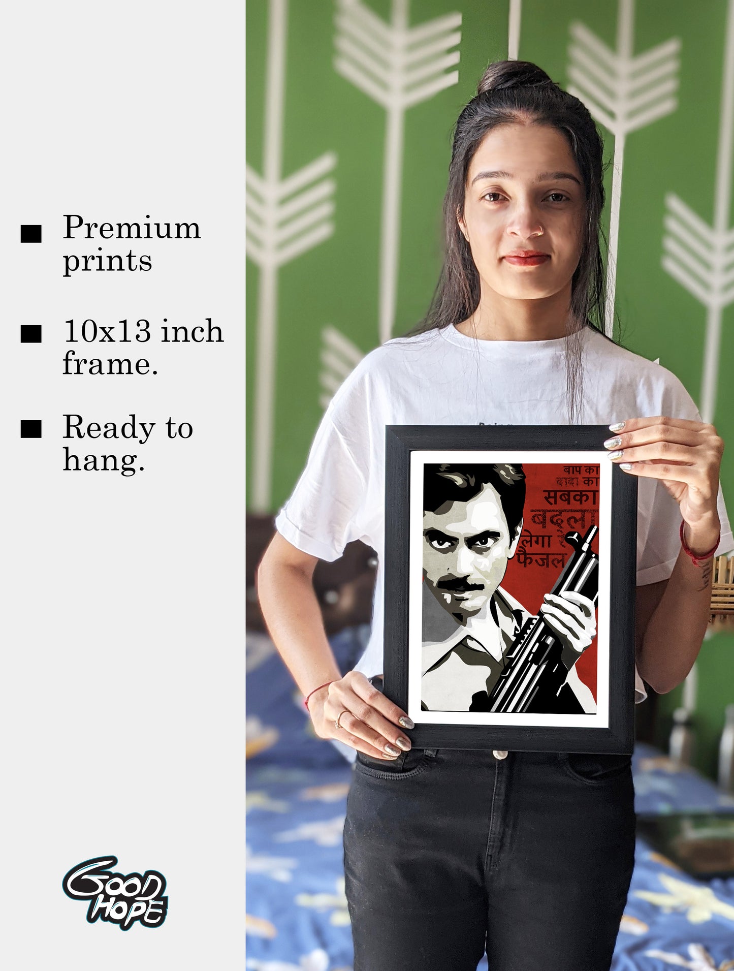 Faisal Khan Gangs Of Wasseypur Artwork Bollywood | Poster | Frame | Canvas