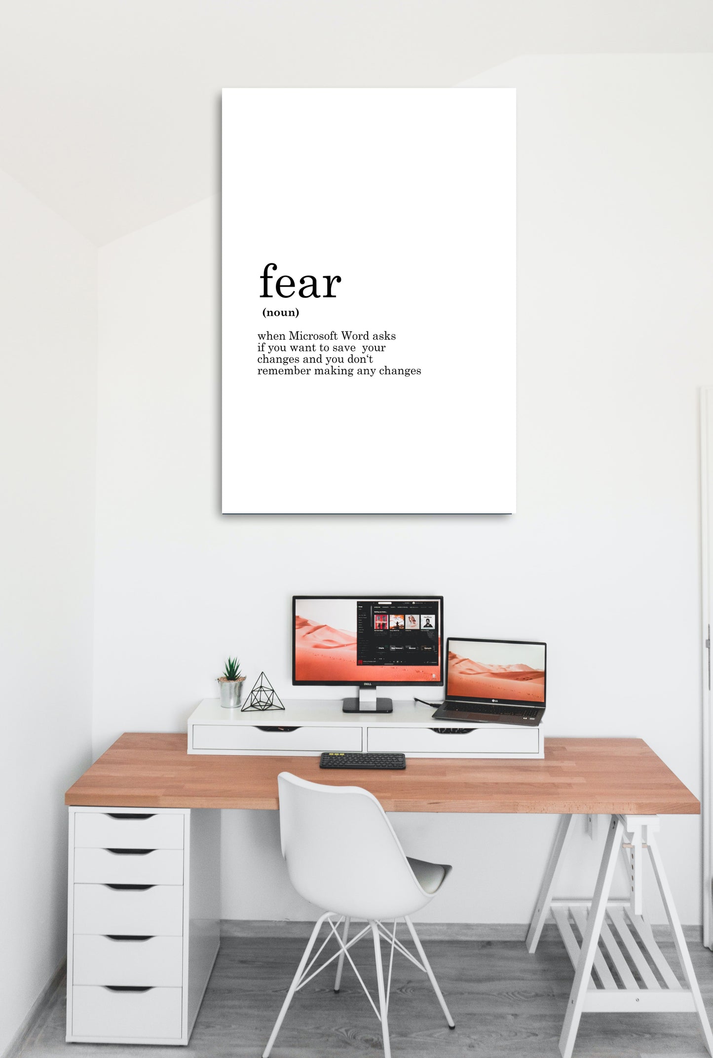 Fear Funny Dictionary Art work