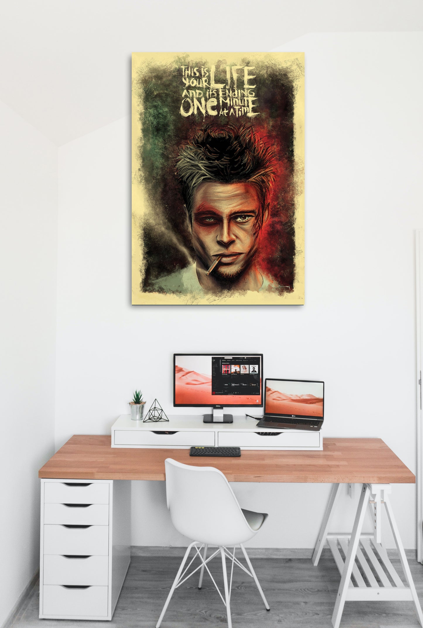 Fight Club Movie Artwork Hollywood | Poster | Frame | Canvas
