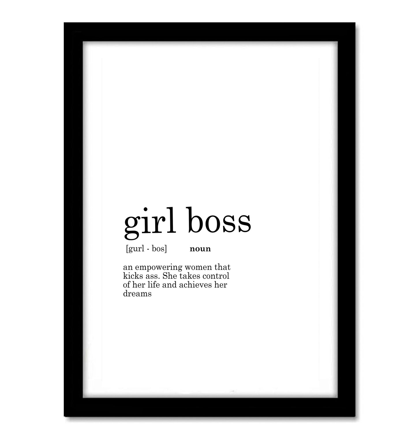 Girl Boss Funny Dictionary Art work