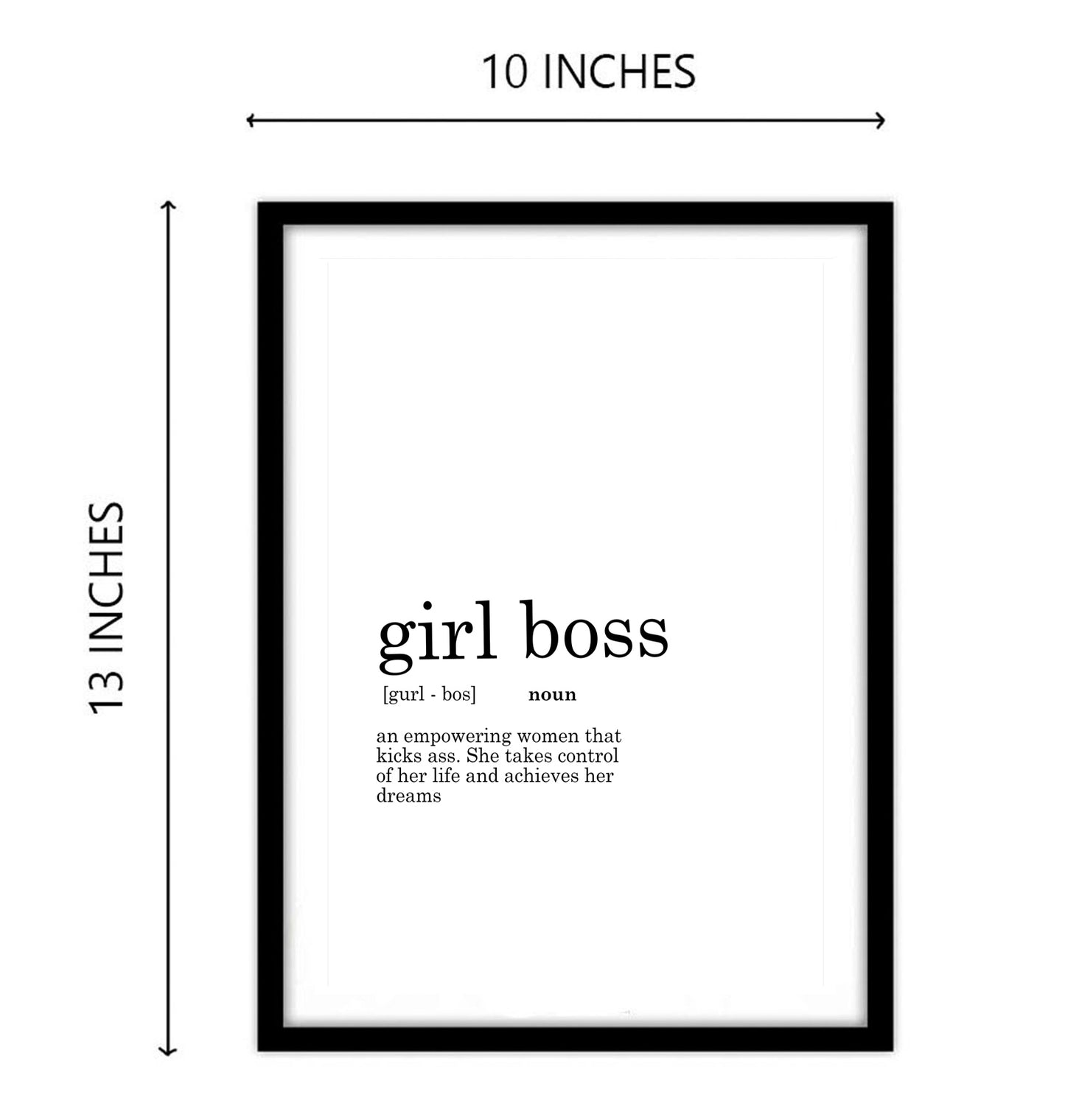 Girl Boss Funny Dictionary Art work