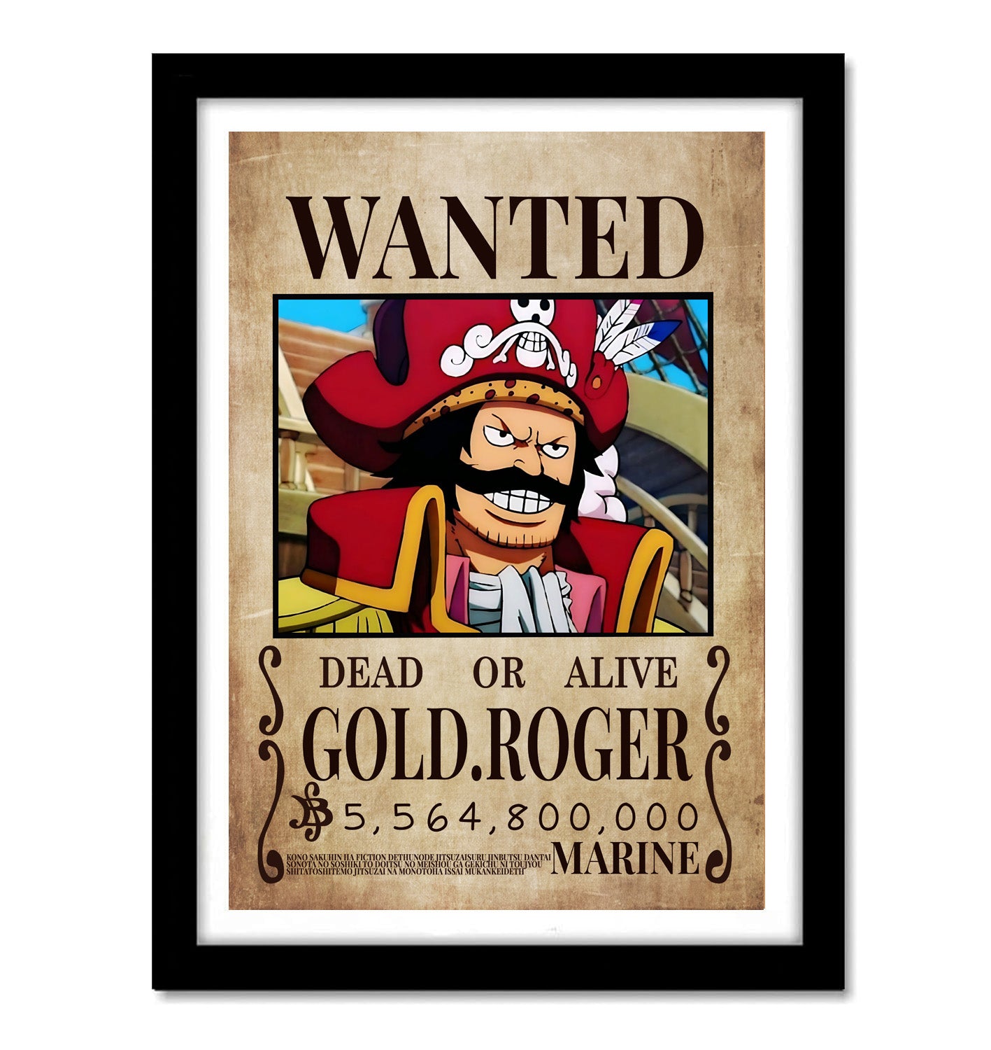 One Piece Gold Roger Art work