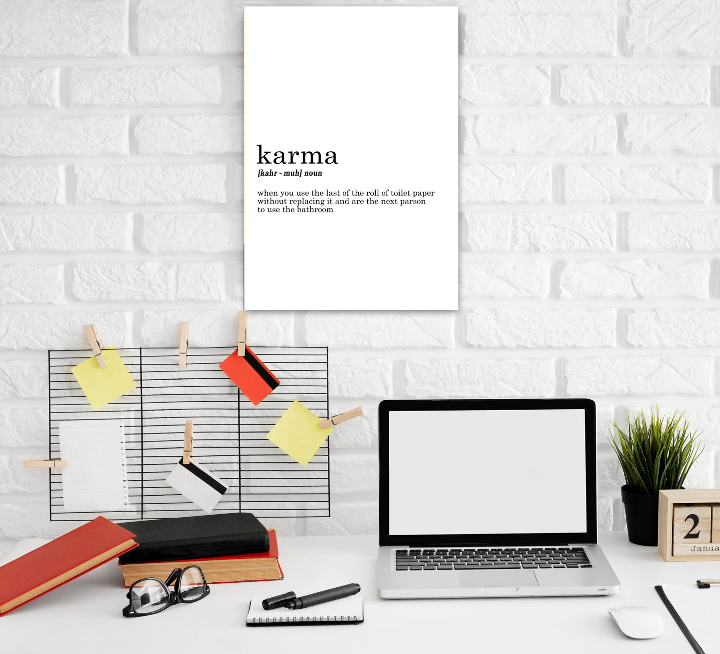 Karma Funny Dictionary Art work