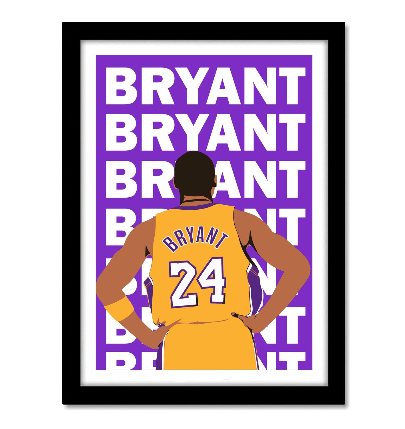 Kobe Bryant Pop Art work
