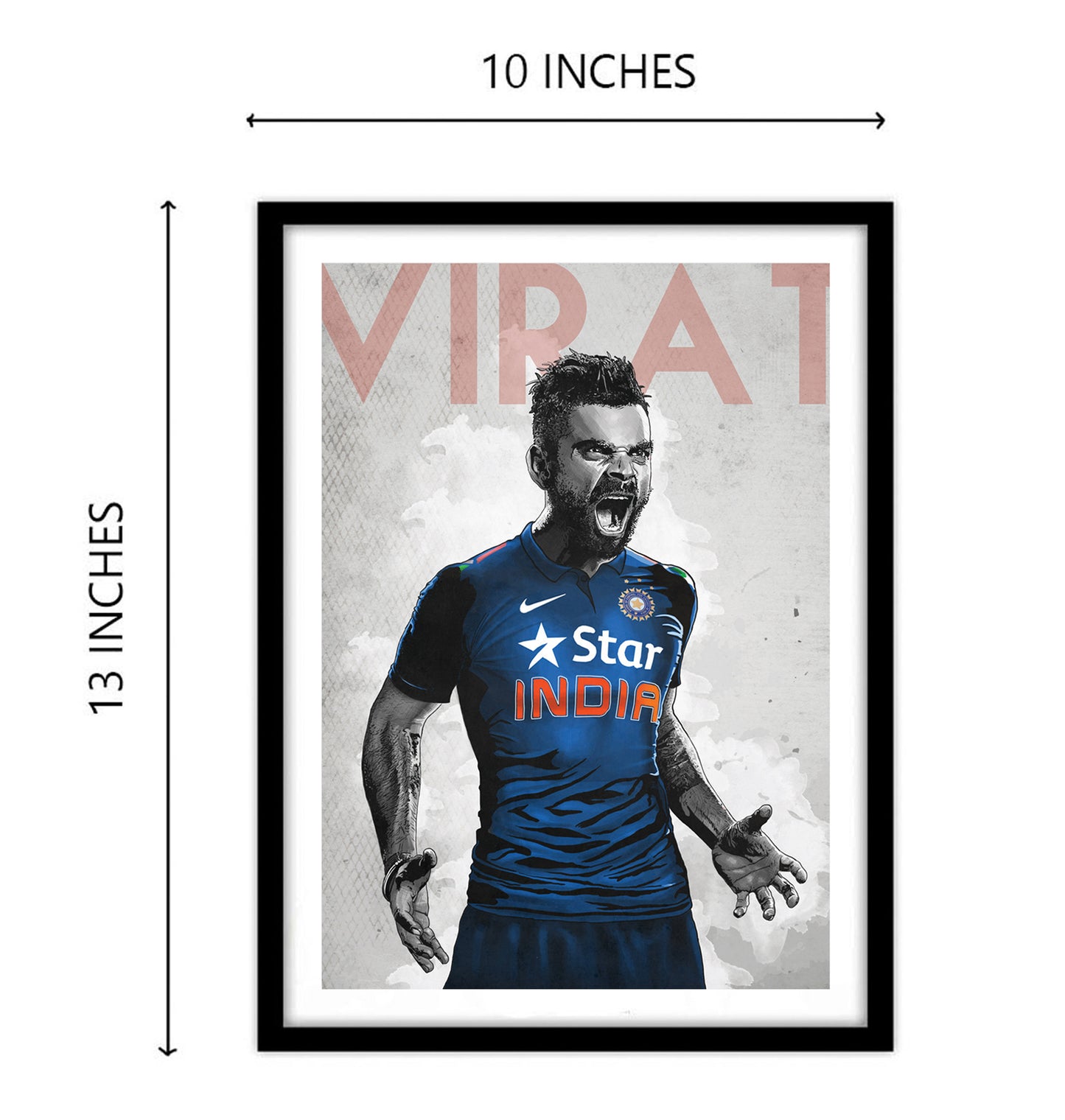 Virat Kohli Artwork Cricket | Poster | Frame | Canvas