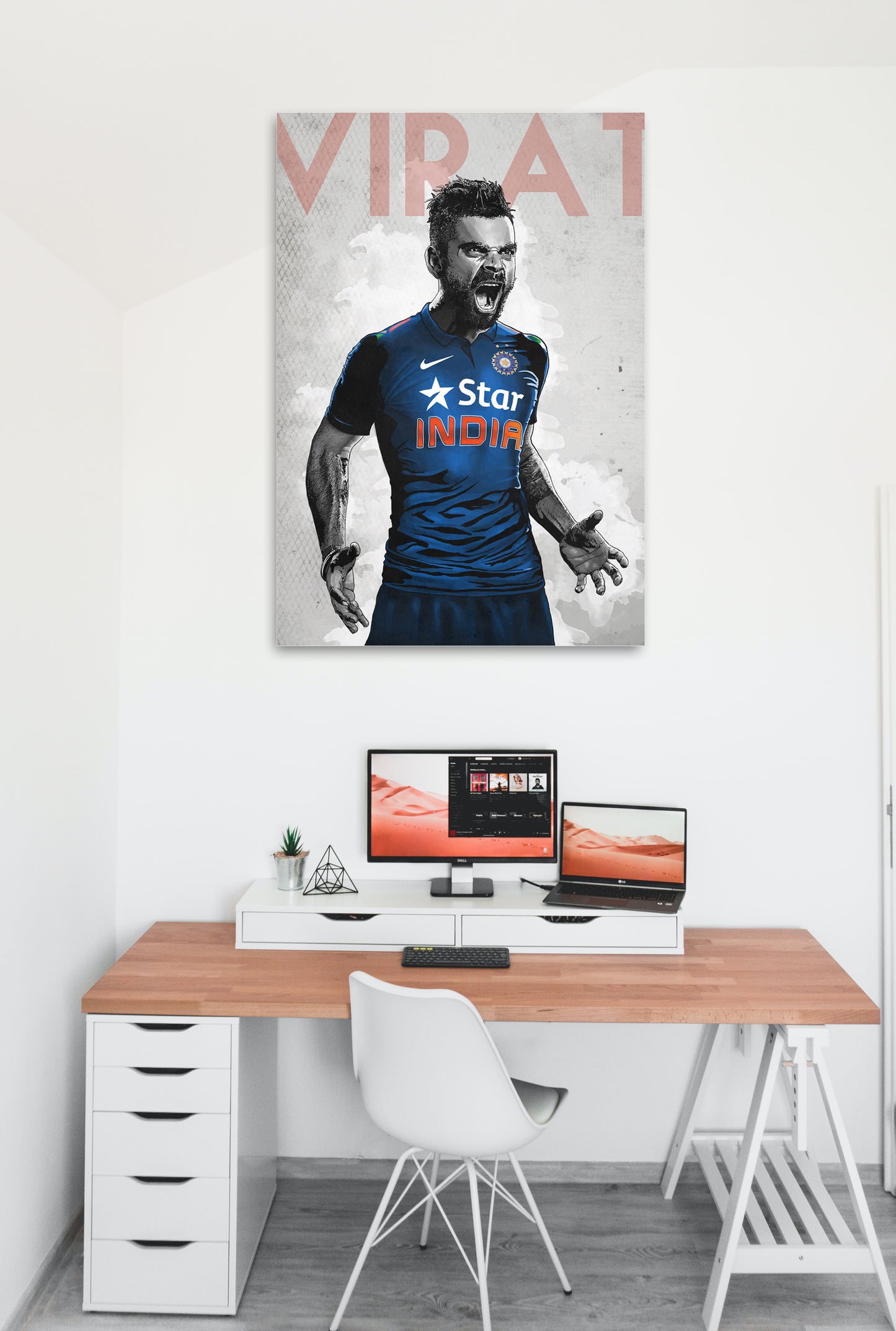 Virat Kohli Artwork Cricket | Poster | Frame | Canvas