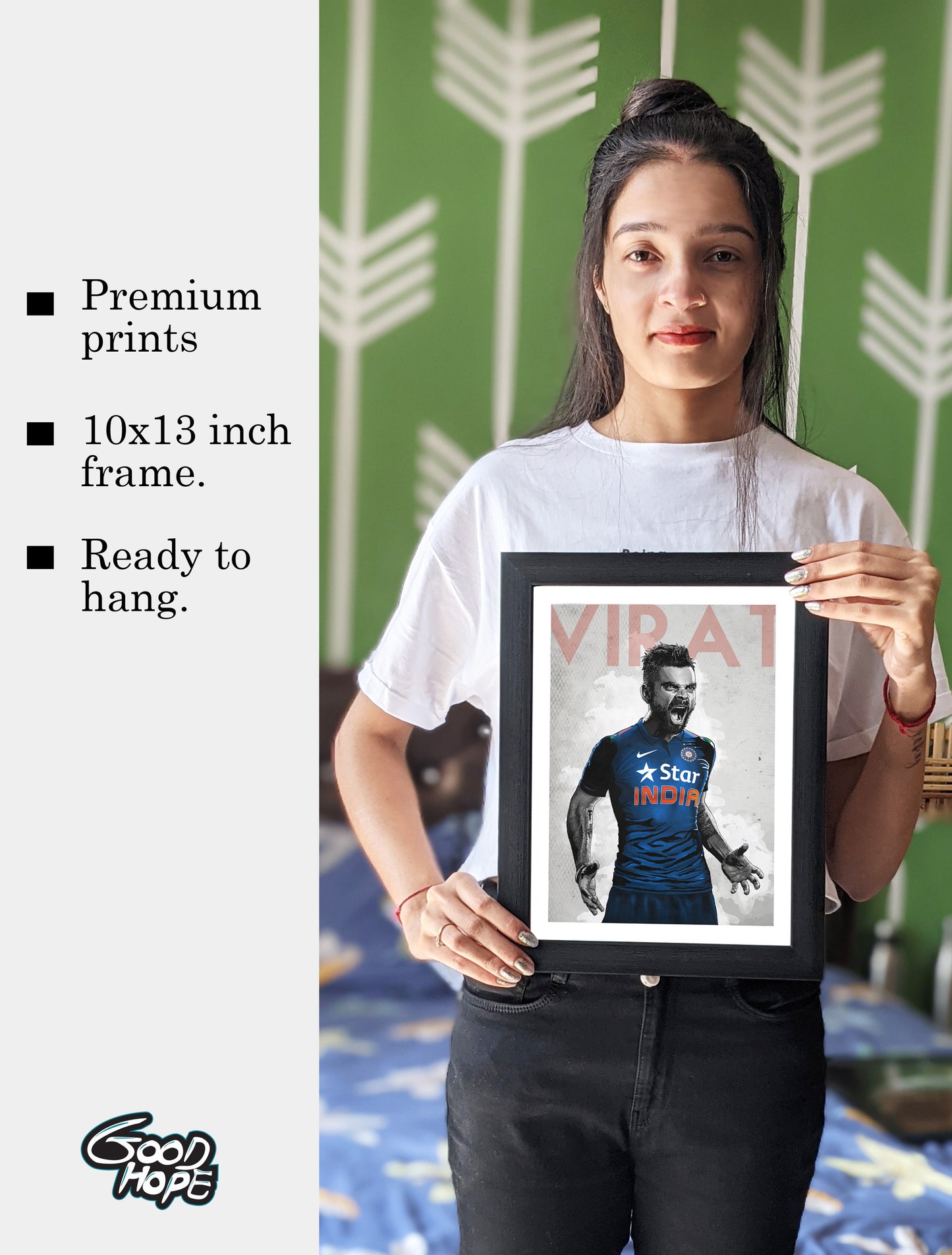 Virat Kohli Artwork Cricket | Poster | Frame | Canvas