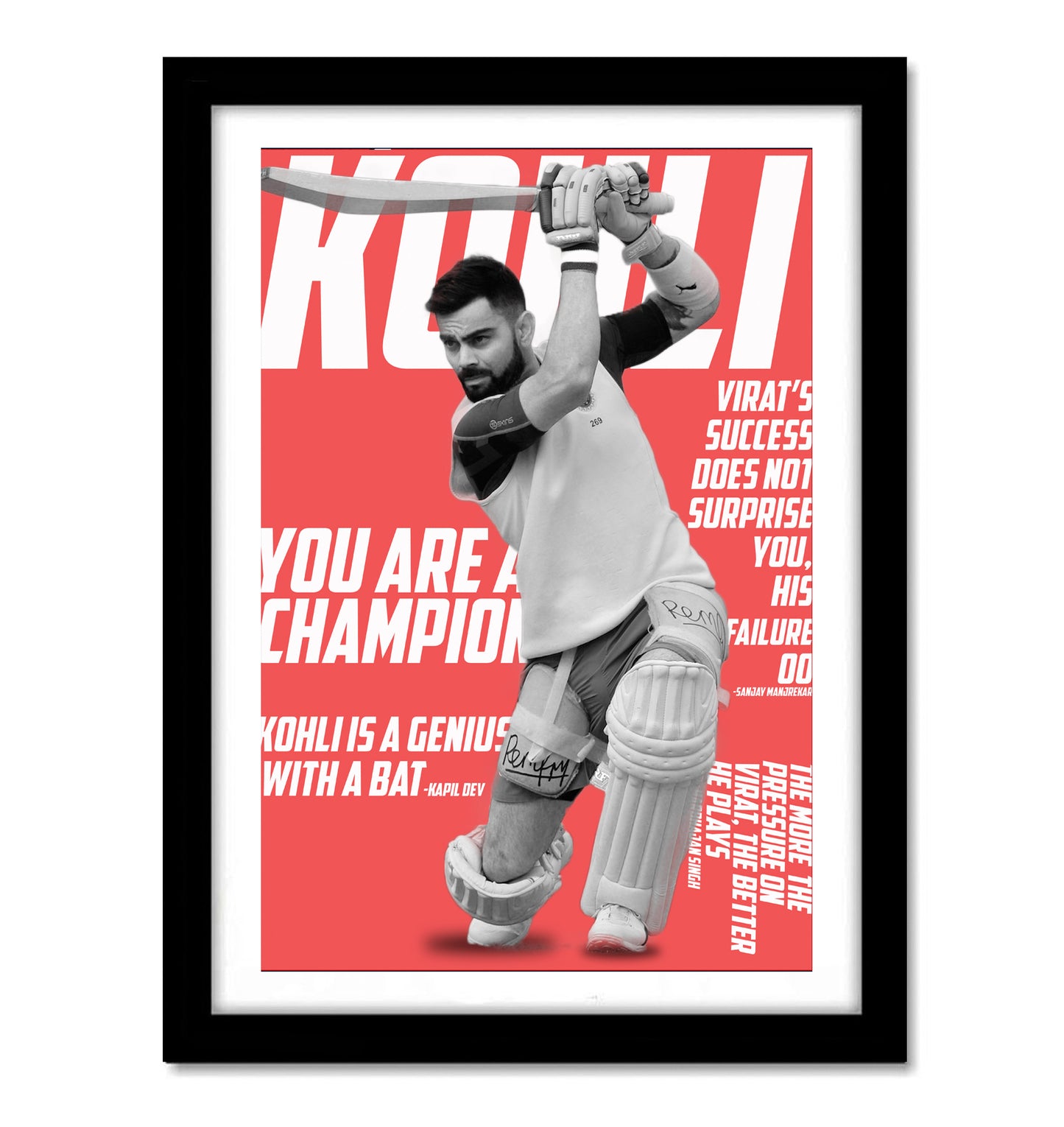 Virat Kohli Artwork Cricket | Poster | Frame | Canvas