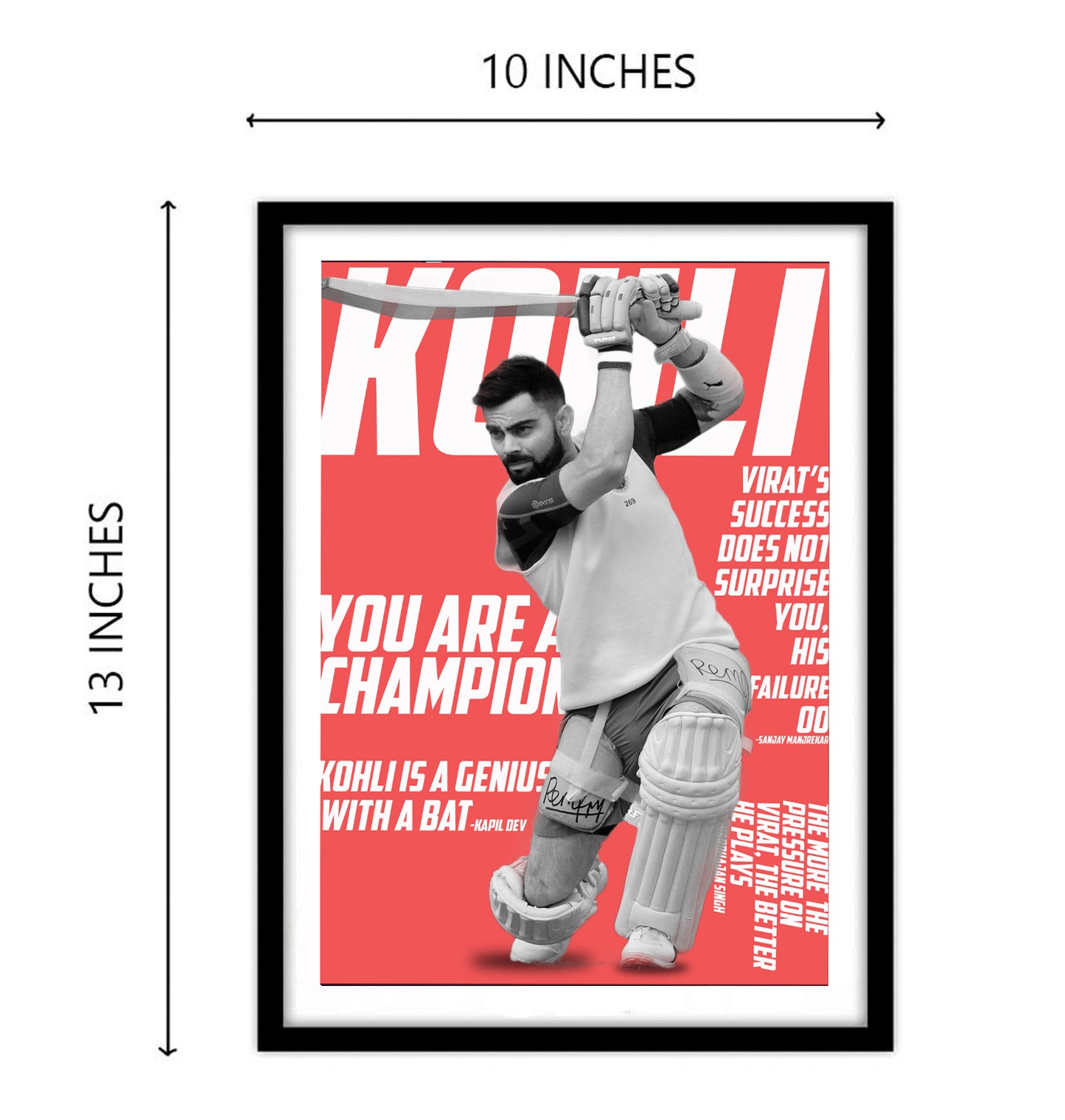 Virat Kohli Artwork Cricket | Poster | Frame | Canvas