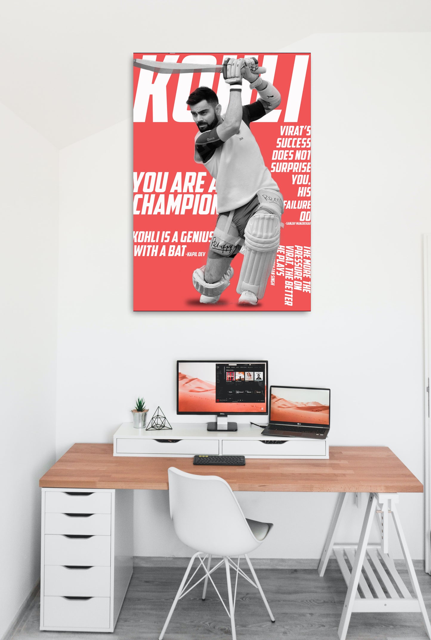 Virat Kohli Artwork Cricket | Poster | Frame | Canvas