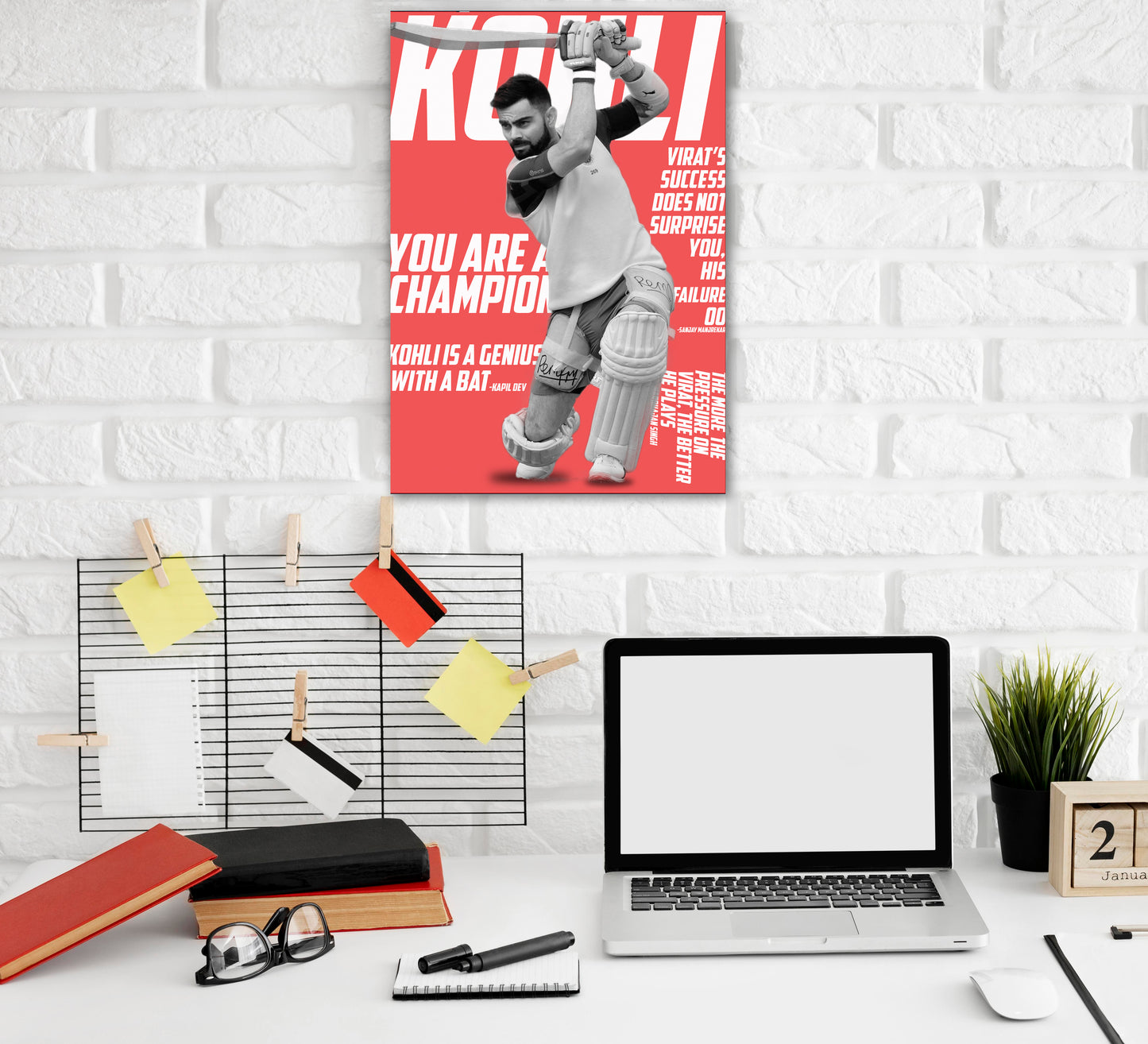 Virat Kohli Artwork Cricket | Poster | Frame | Canvas