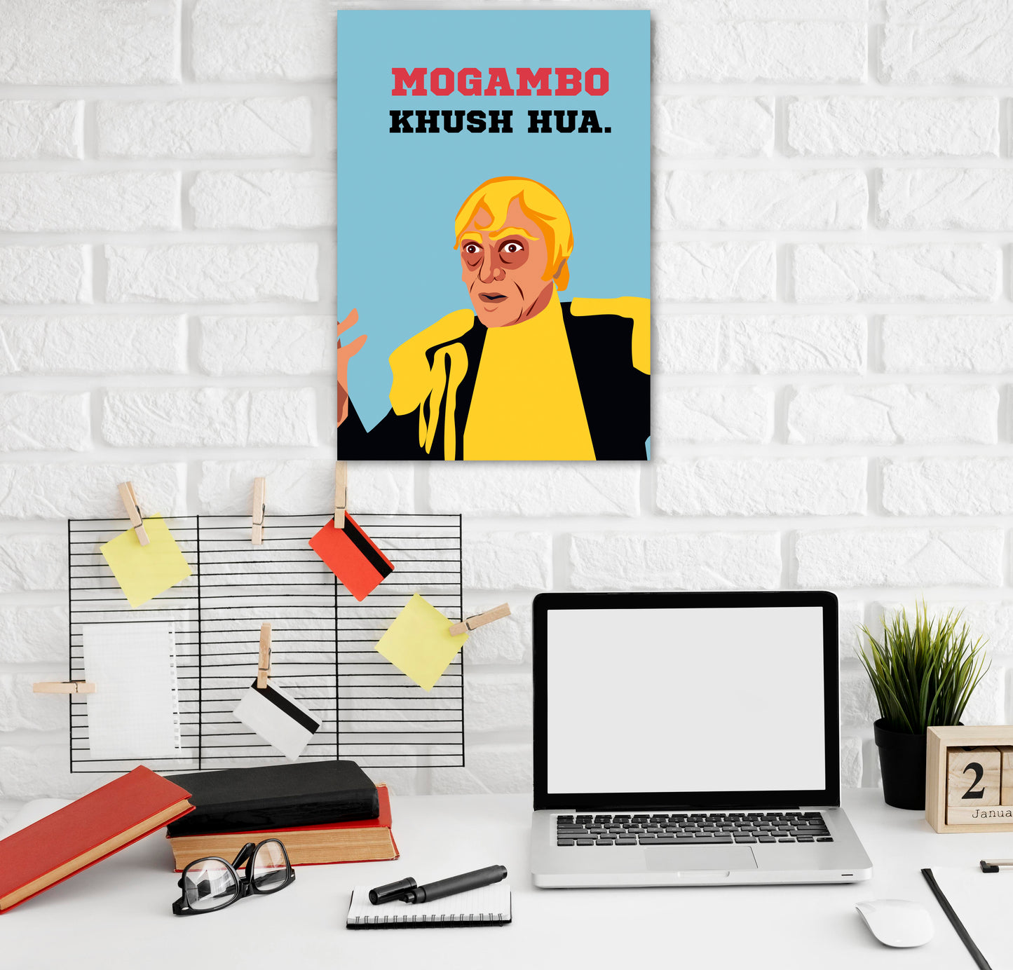 Mogambo Classic Funny Artwork Bollywood | Poster | Frame | Canvas