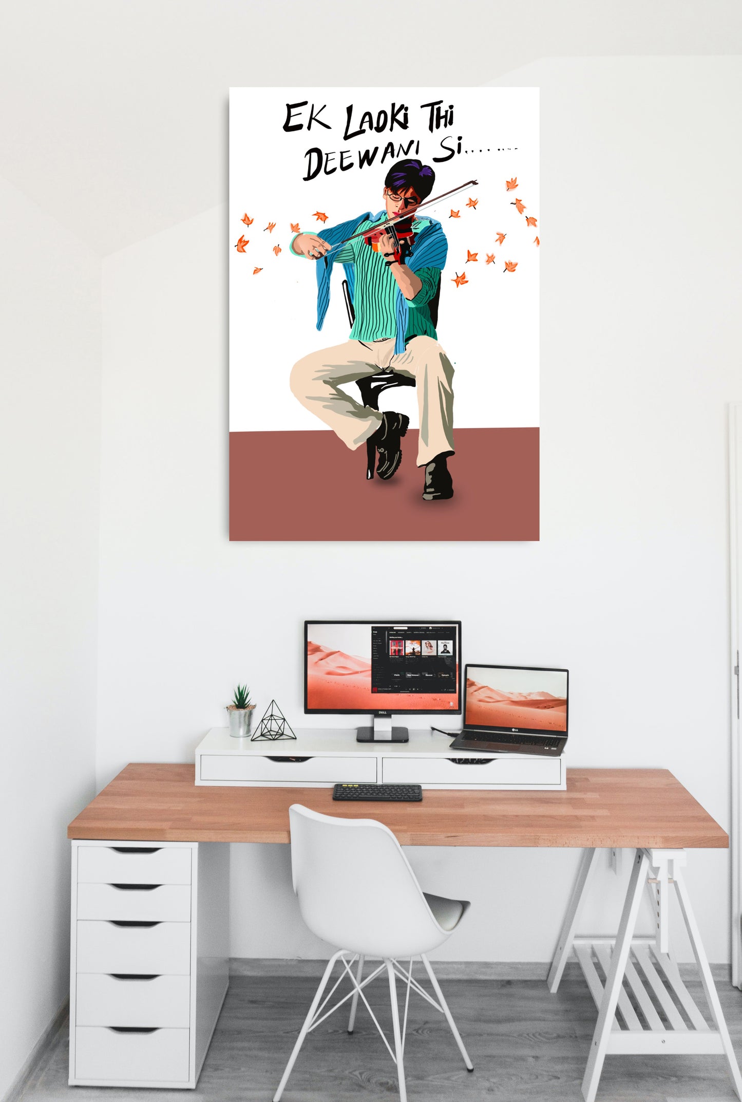 Mohabbatein Movie Shahrukh Khan Artwork Bollywood | Poster | Frame | Canvas