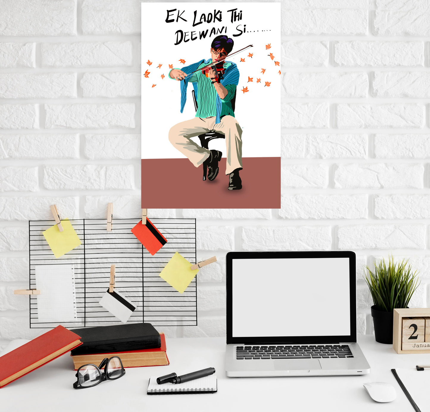 Mohabbatein Movie Shahrukh Khan Artwork Bollywood | Poster | Frame | Canvas