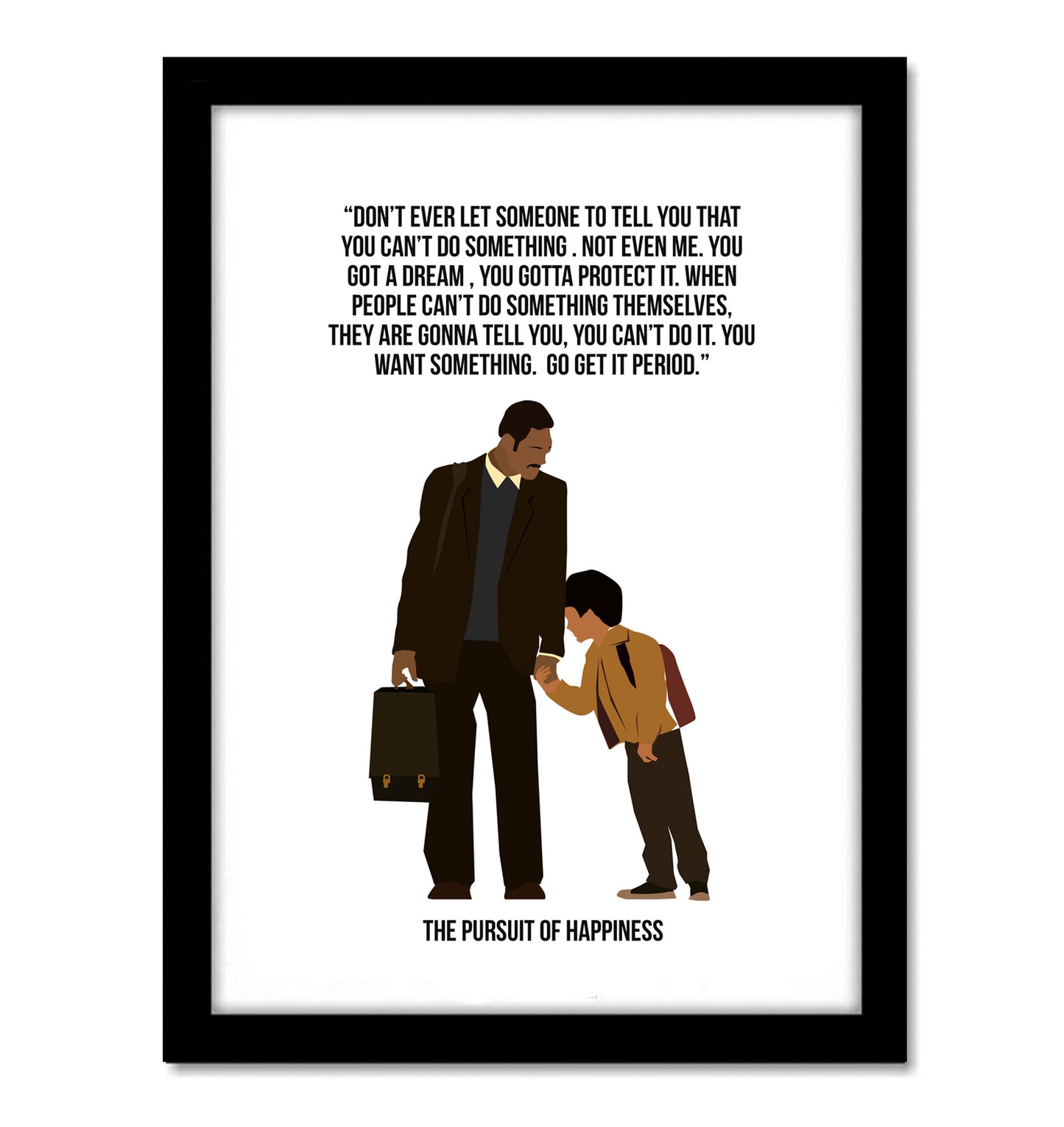 Pursuit Of Happiness Movie Artwork Hollywood | Poster | Frame | Canvas