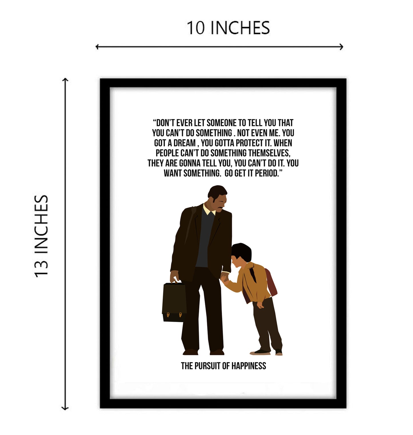 Pursuit Of Happiness Movie Artwork Hollywood | Poster | Frame | Canvas