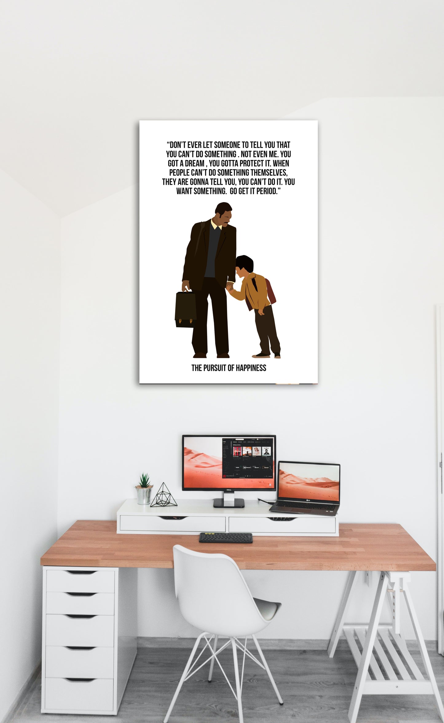 Pursuit Of Happiness Movie Artwork Hollywood | Poster | Frame | Canvas