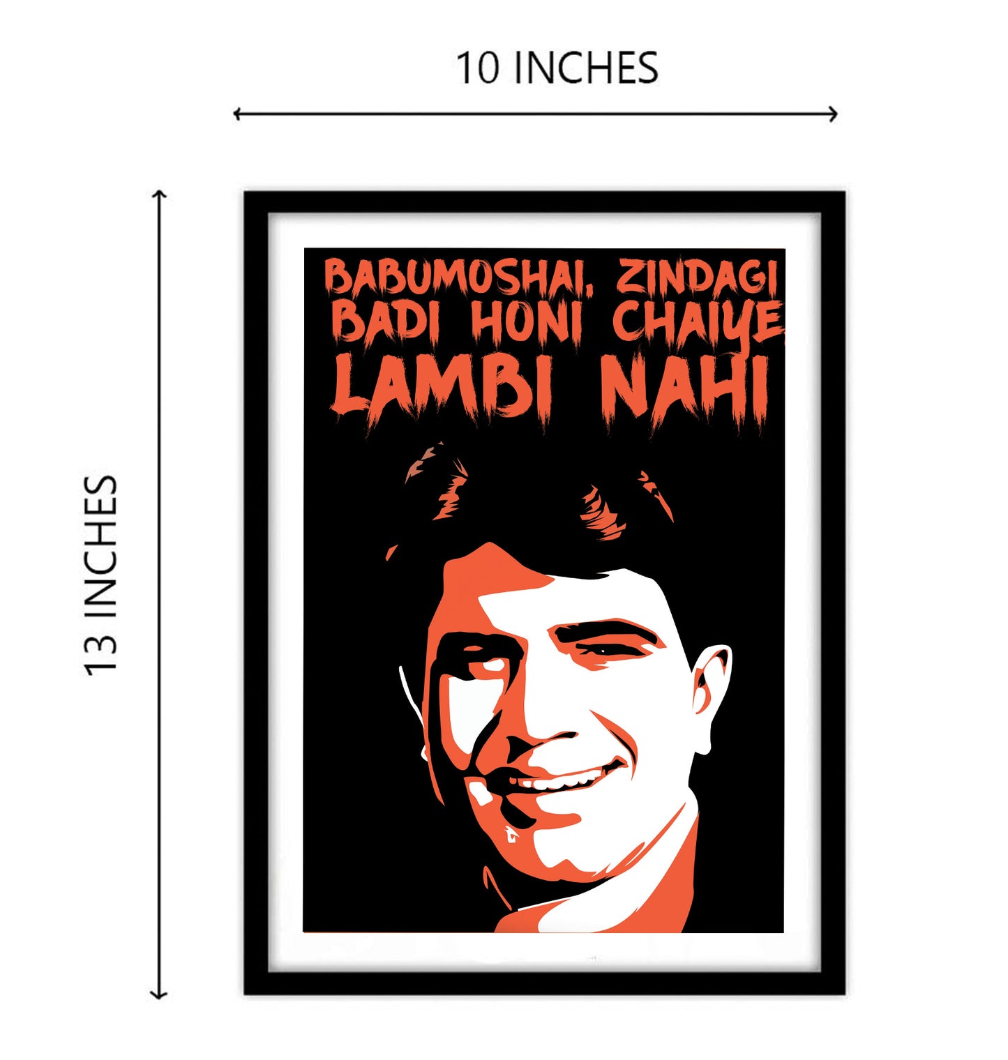 Rajesh Khanna Babumoshai Artwork Bollywood | Poster | Frame | Canvas