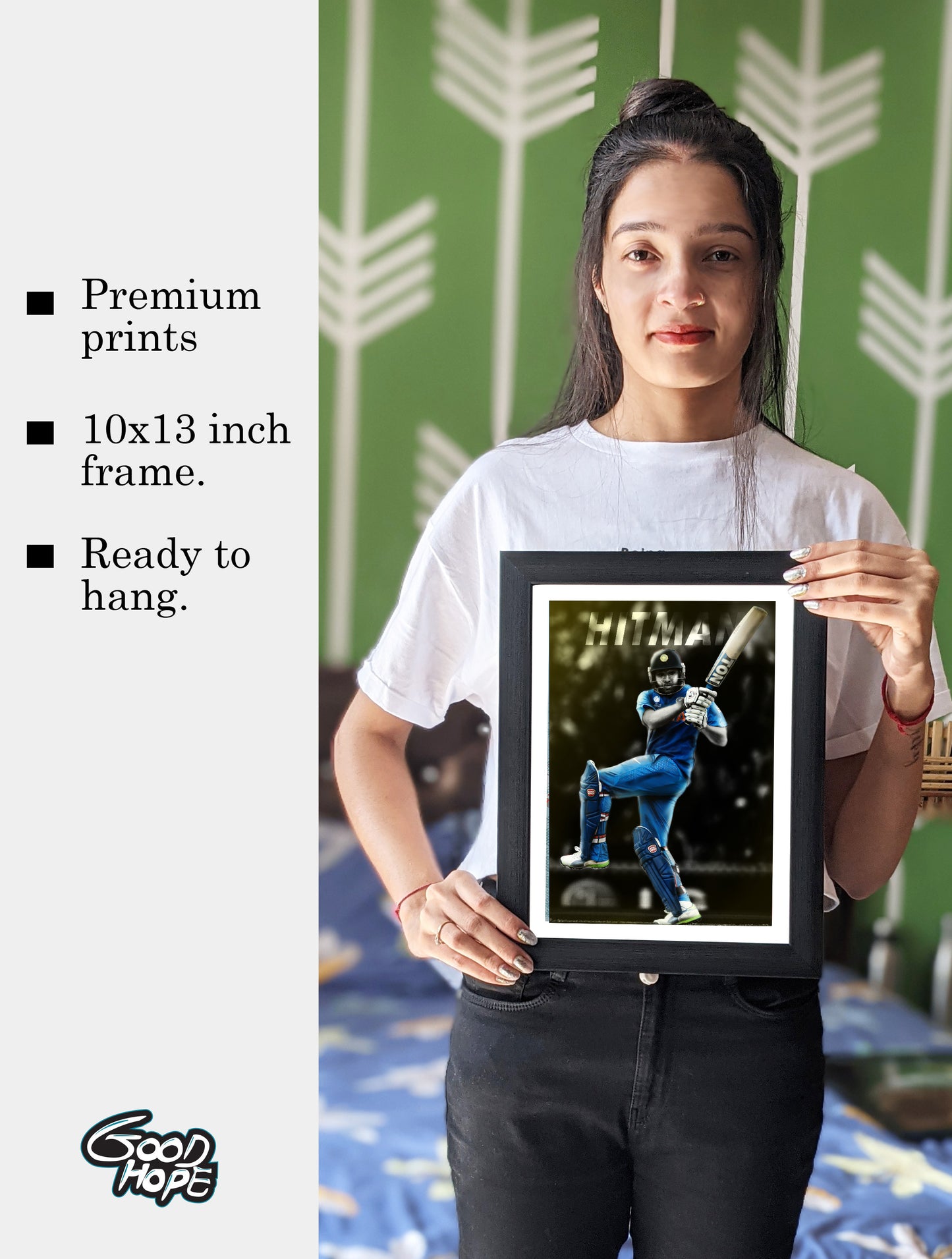 Rohit Sharma Artwork Cricket | Poster | Frame | Canvas